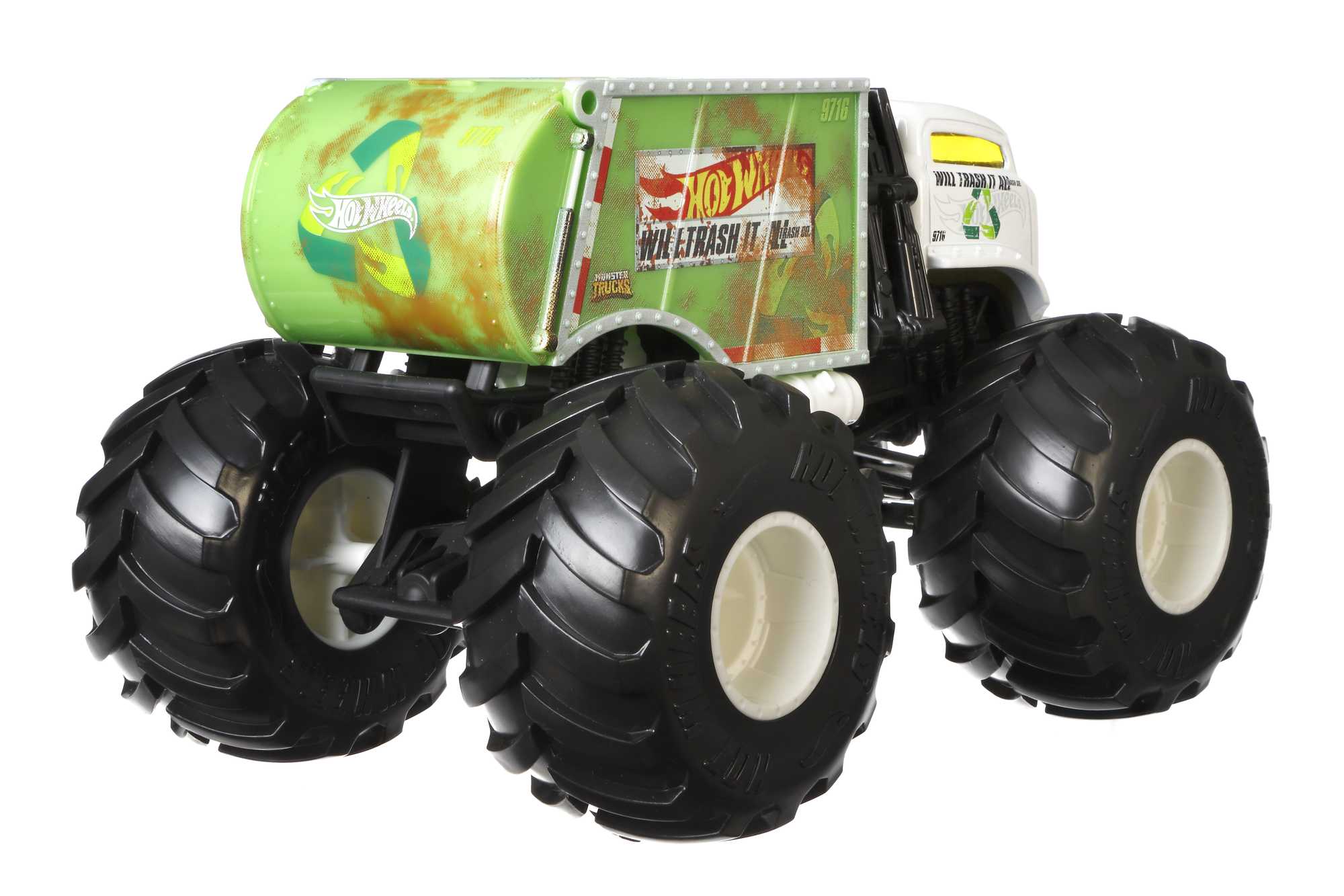 Hot Wheels Monster Trucks Ve��culo de Brinquedo 1:24 Will Trash It All