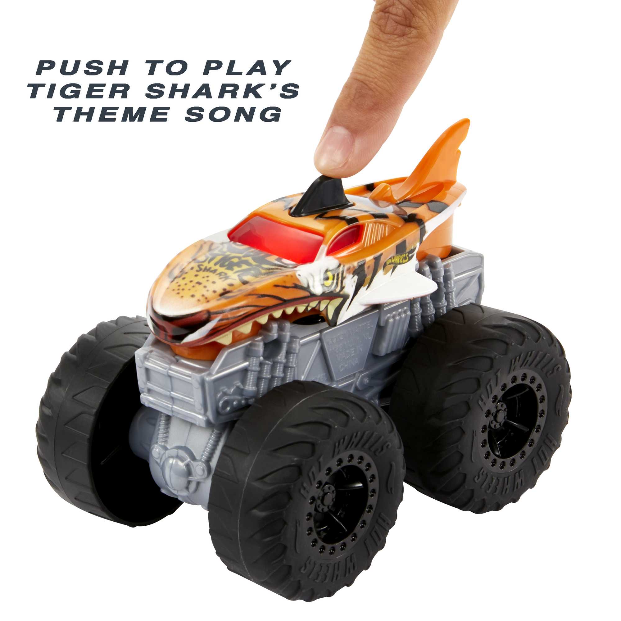 Hot Wheels Monster Trucks Roarin' Wreckers Tiger Shark