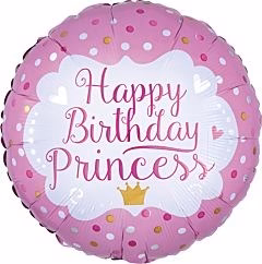 Anagram Happy Birthday Princess 17in Foil Balloon