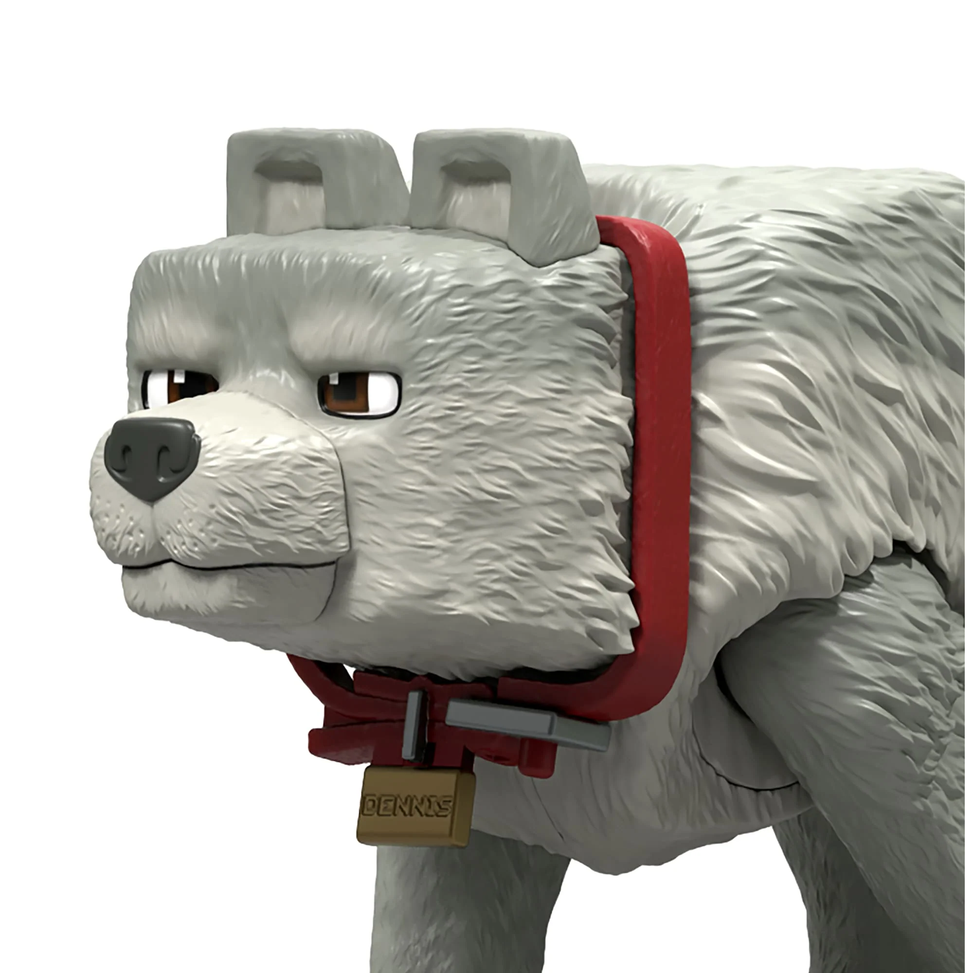 Minecraft Dennis The Wolf Action Figure & Accessories, 3.25-Inch Toy Set Inspired By A Minecraft Movie