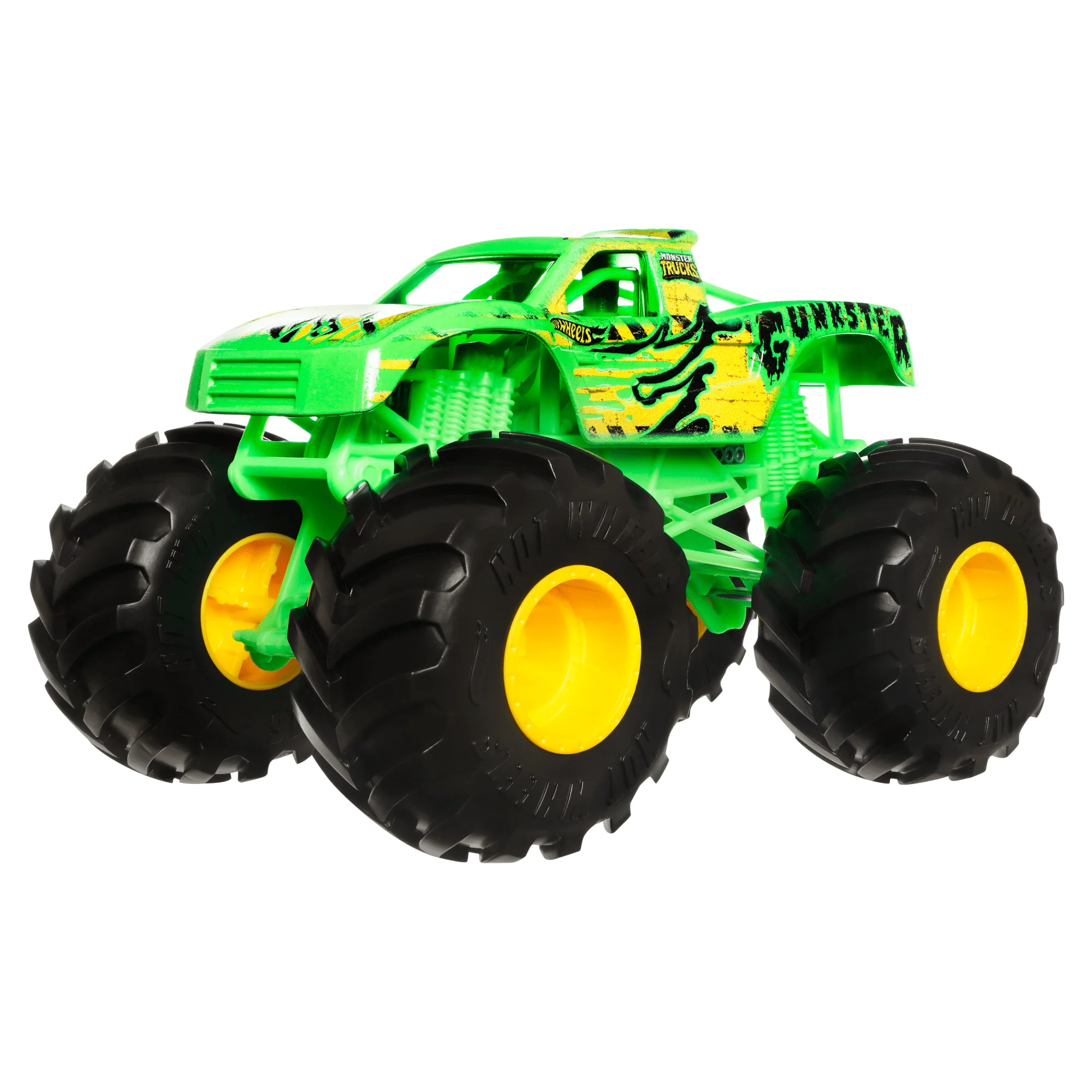 Hot Wheels Monster Trucks Veh��culo de Juguete Gunkster Escala 1:24
