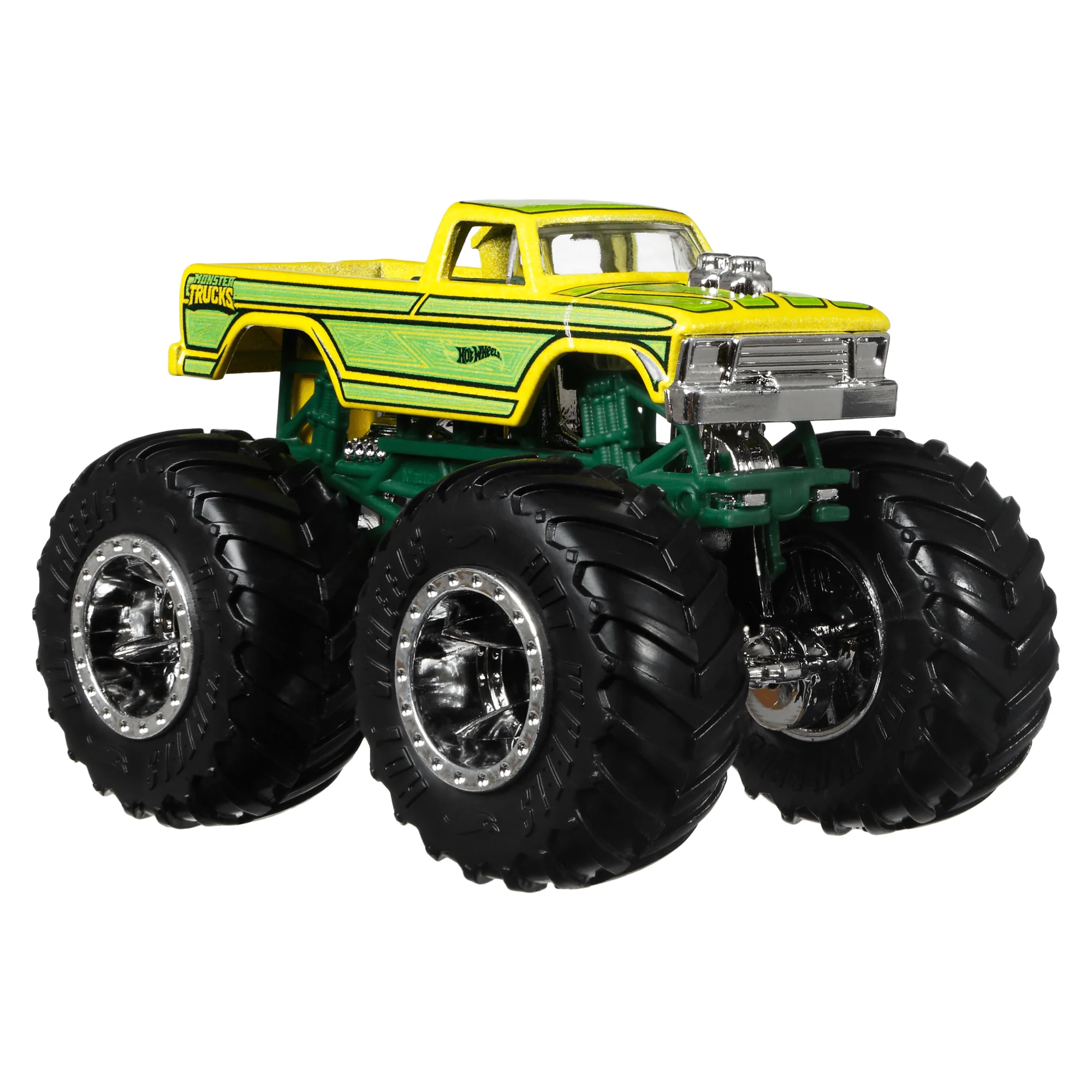 Hot Wheels Monster Trucks Veh��culo de Juguete Cami��n Highriders Midwest Madness + Sudden Stop Amarillo