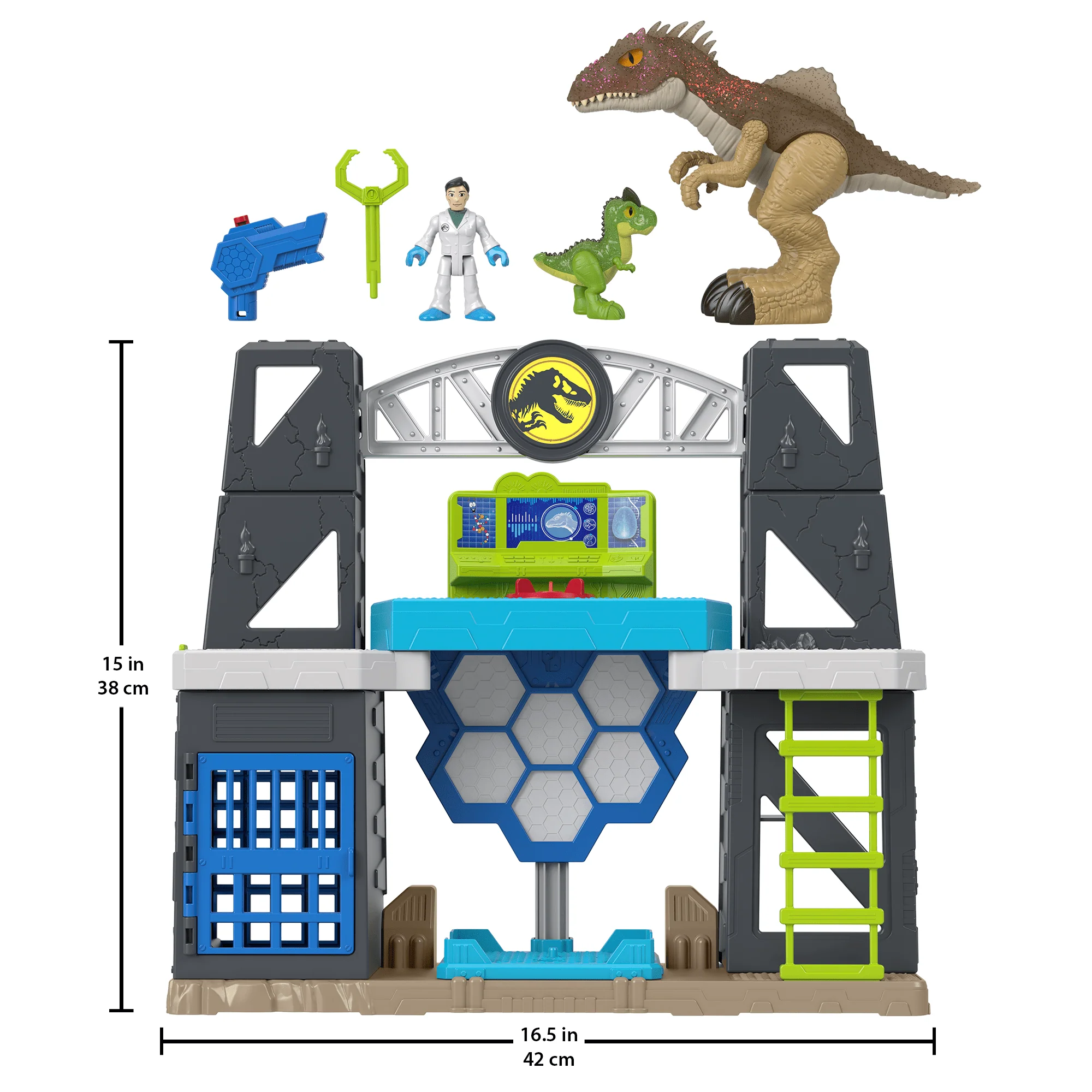Imaginext Jurassic World Scan & Glow Dino Playset With Lights Sounds & Dinosaur Toys