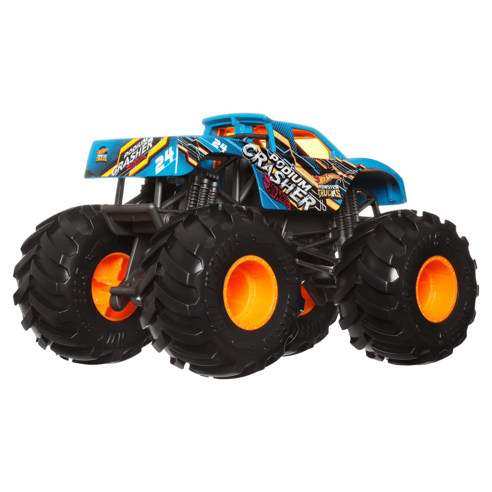 Hot Wheels Monster Trucks Veh��culo de Juguete Podium Crasher Escala 1:24