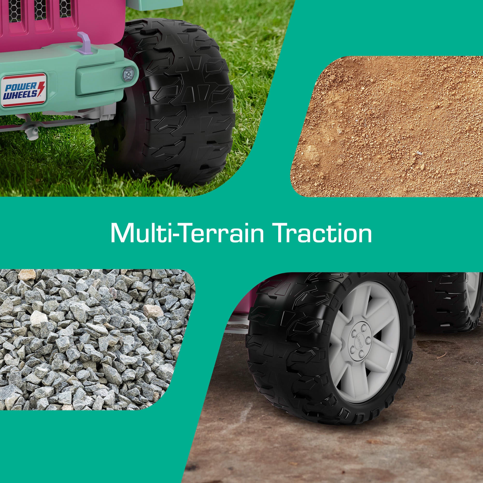 Power Wheels Rainbow Unicorn Jeep Wrangler Preschool Ride-On Toy With Sounds & Cute Stickers