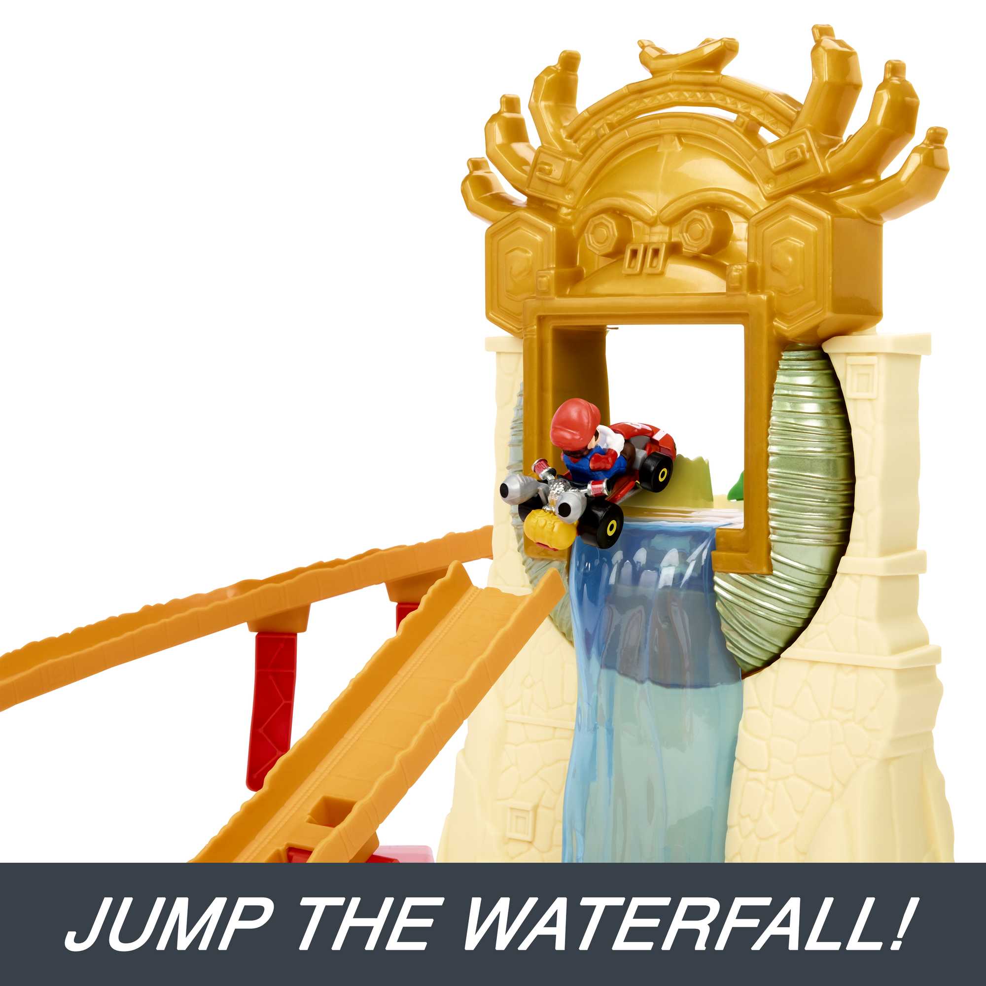 Hot Wheels the Super Mario Bros. Movie Jungle Kingdom Raceway Playset With Mario Die-Cast Toy Car