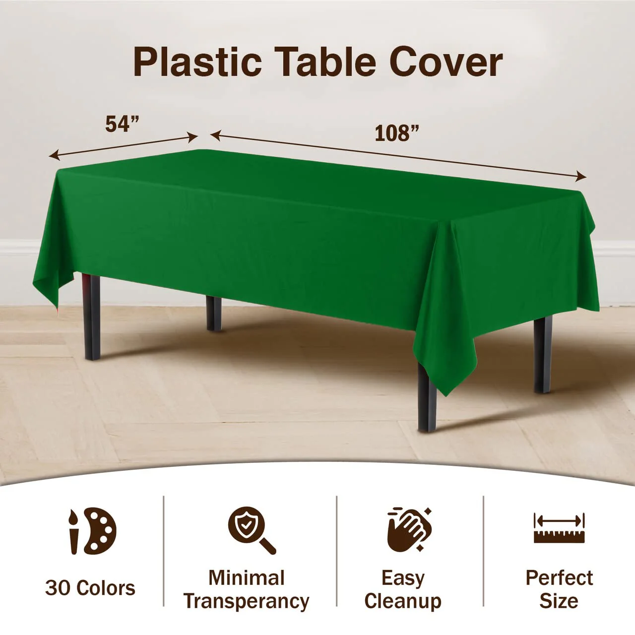 Premium Emerald Green Table Cover