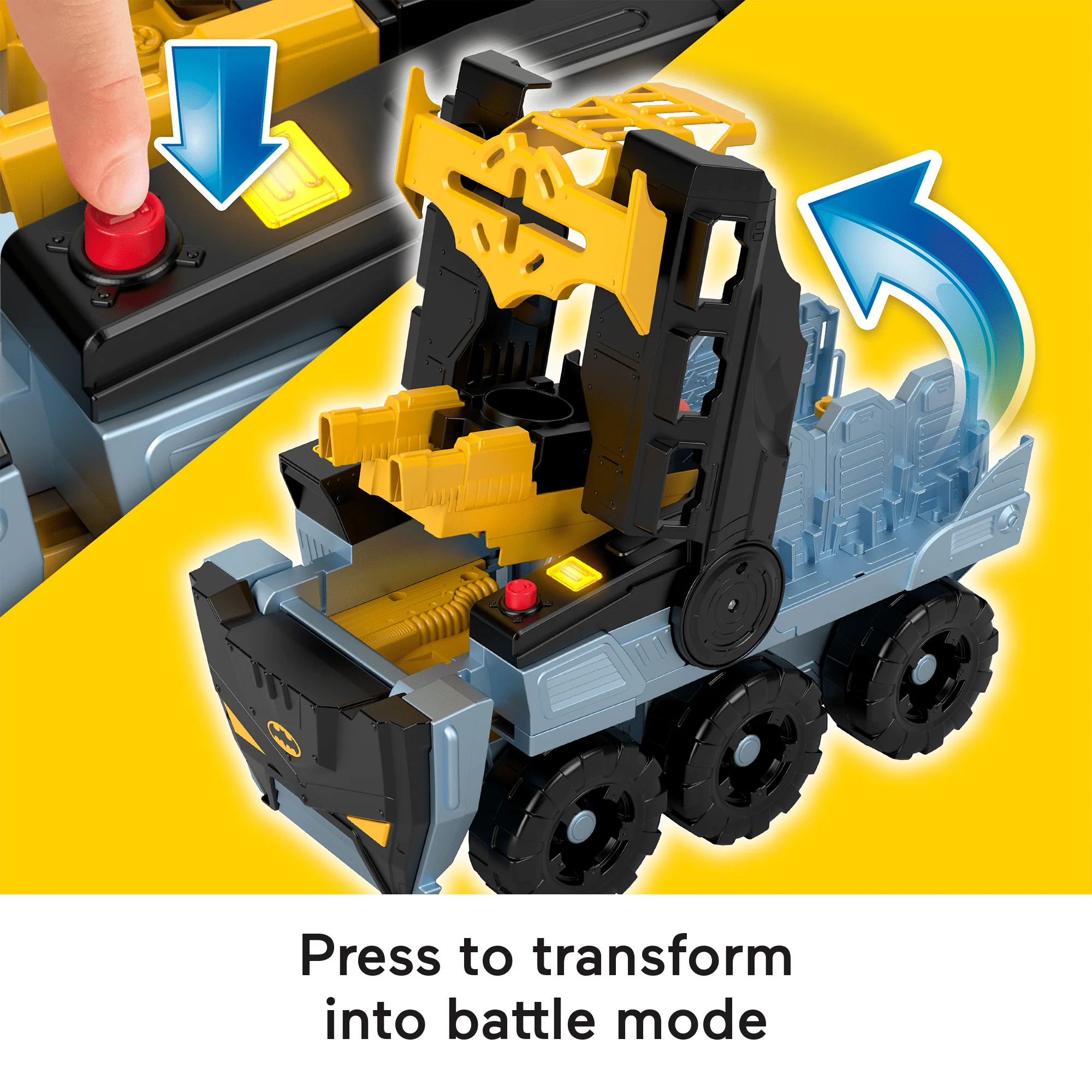 Imaginext DC Super Friends Transforming Bat-Tank With Batman Figure, Lights & Sounds