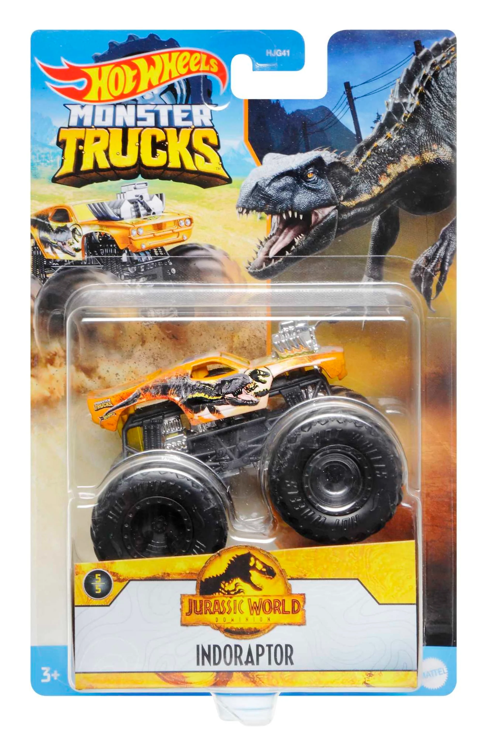 Hot Wheels Monster Trucks, 1:64 Scale Entertainment-Themed Toy Truck