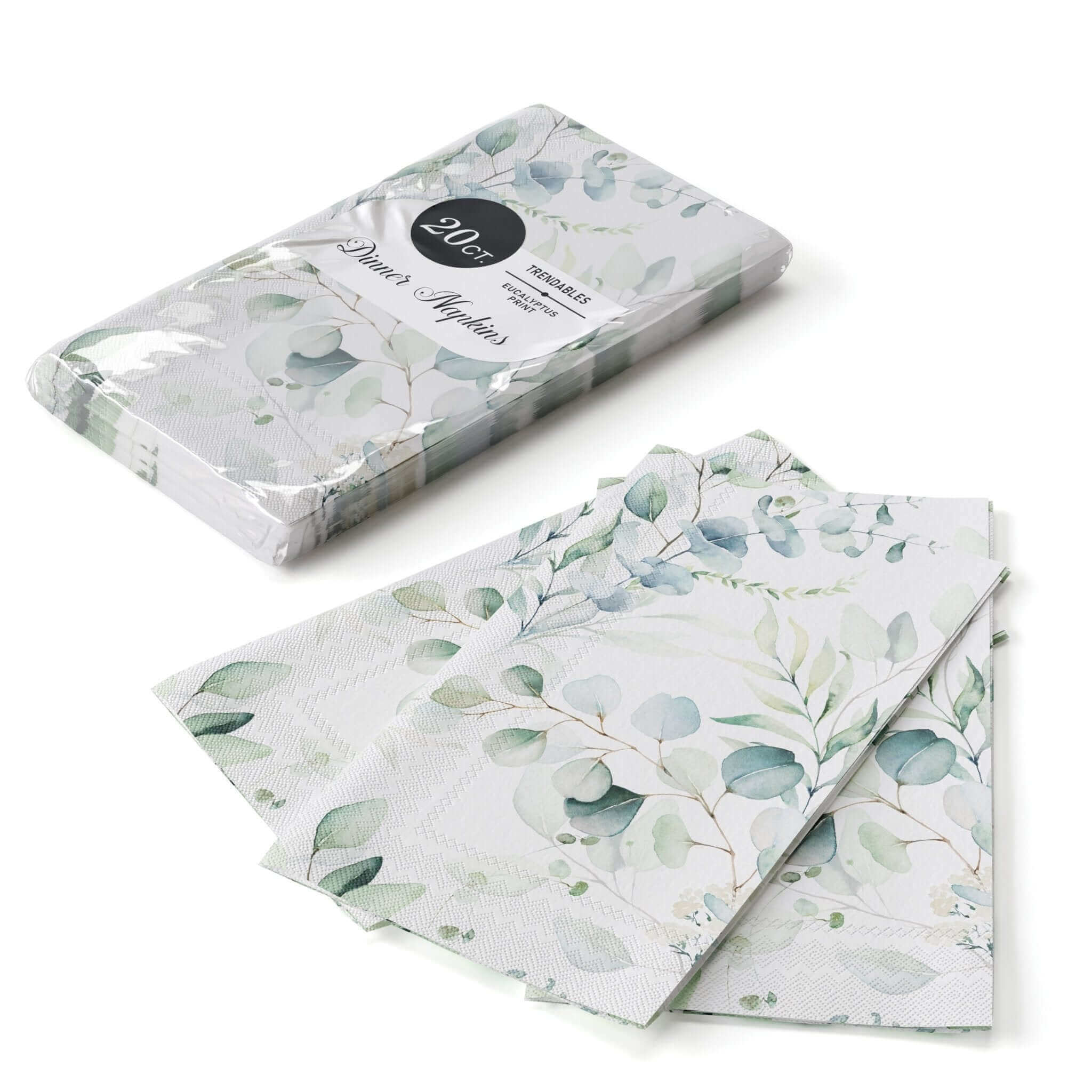 Eucalyptus Print Dinner Napkin | 20 Count
