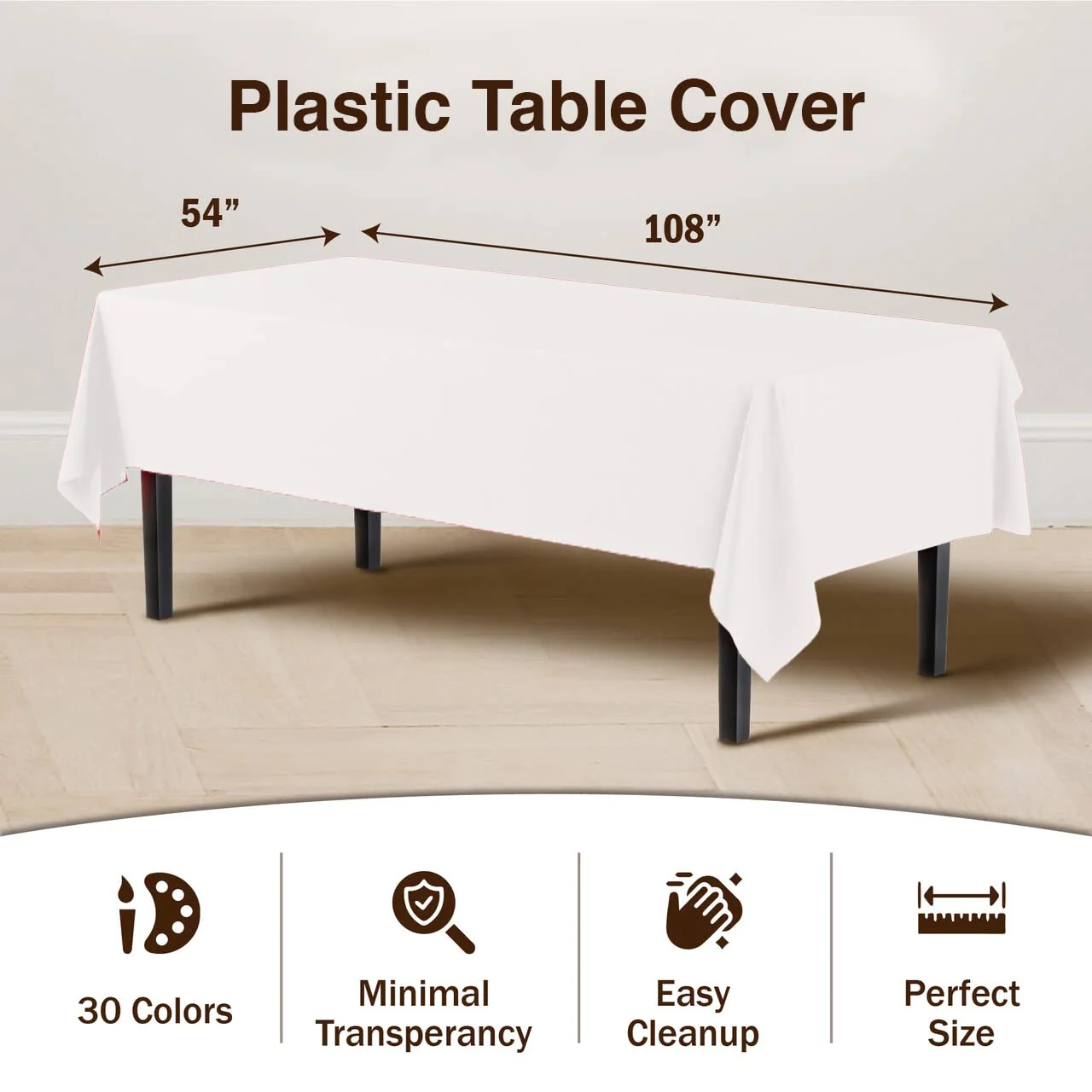 Premium White Table Cover