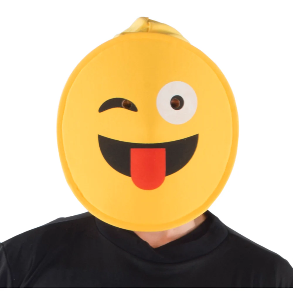 Playful Face with Tongue Emoji Mask