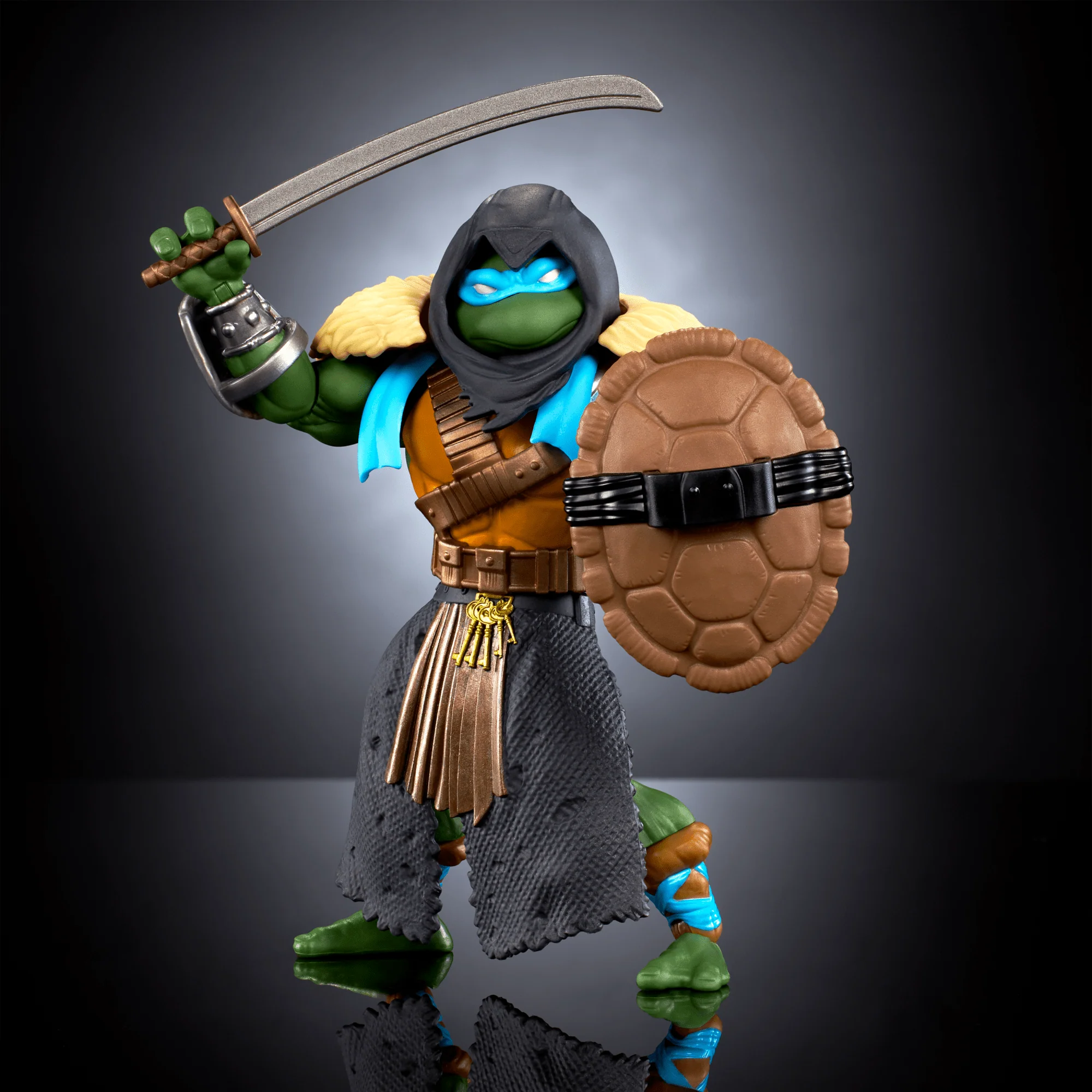 MOTU Origins Turtles Of Grayskull Stealth Ninja Leonardo Action Figure Toy, TMNT Masters Of Universe