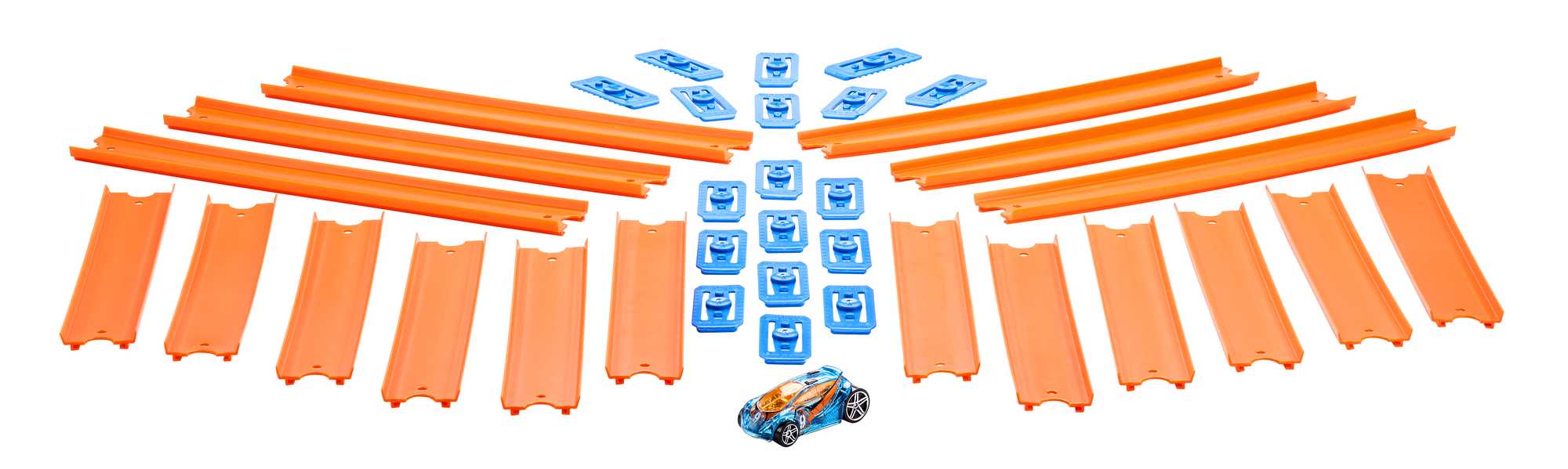 Hot Wheels Track Builder Straight Track With Car