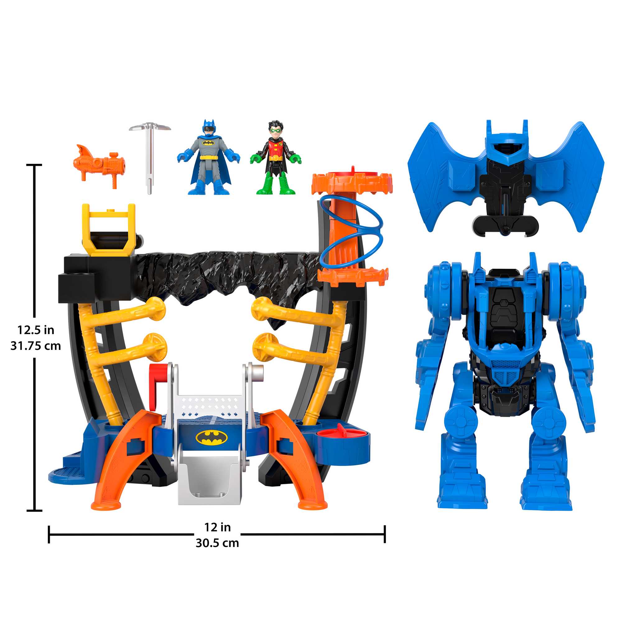 Imaginext DC Super Friends Batman Playset, Robo Command Center With Detachable 10-Inch Robot