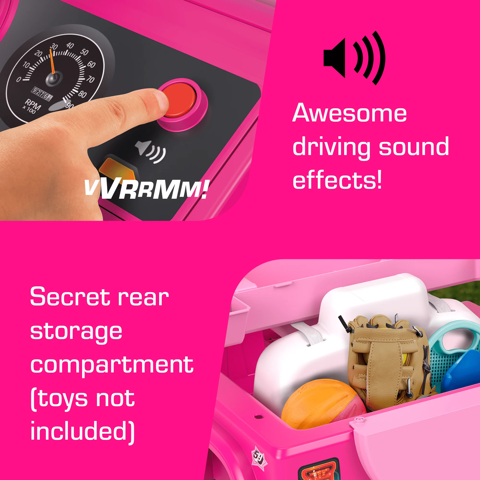 Power Wheels Barbie Jeep Wrangler Toddler Ride-On Toy, 6V Battery-Powered With Sounds