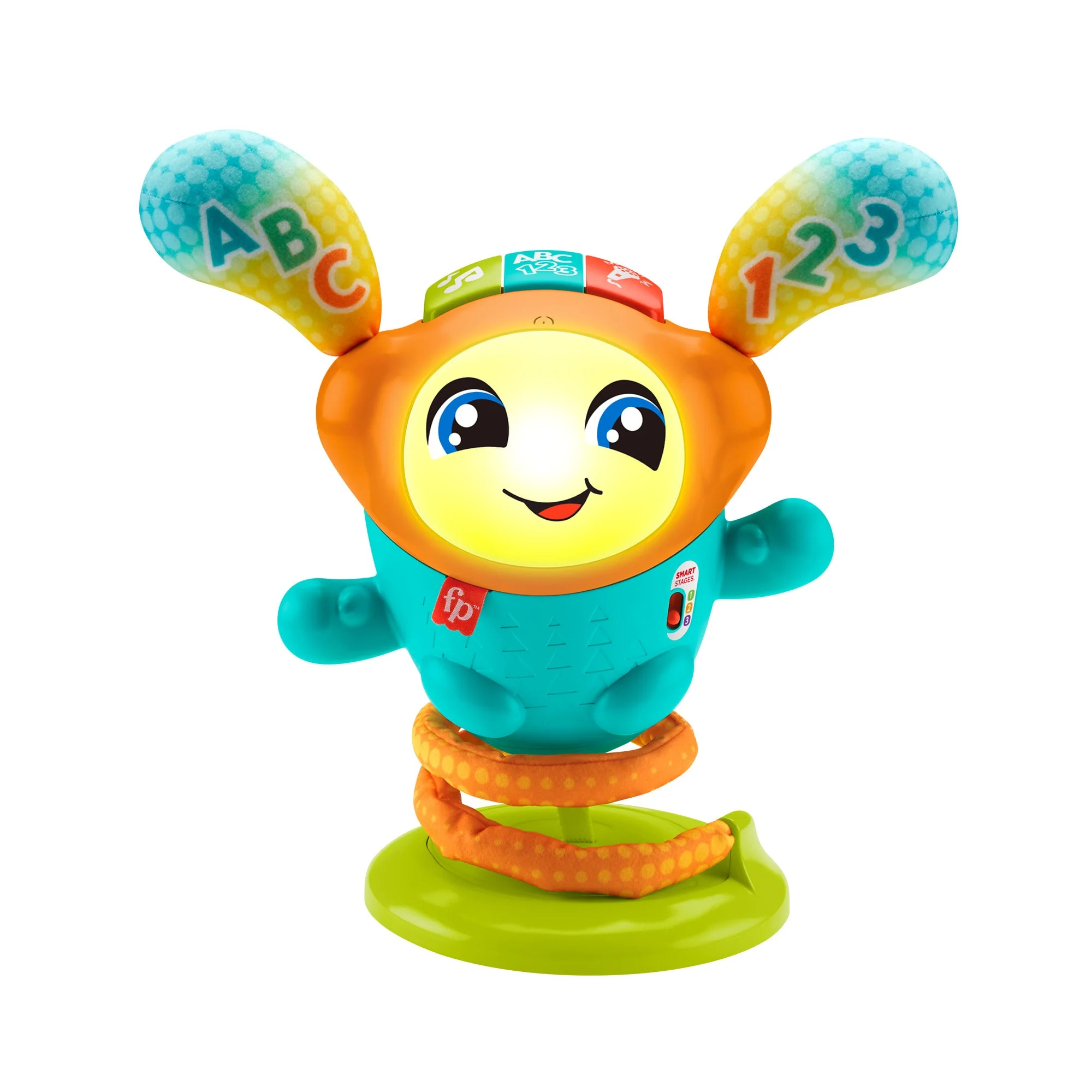 Fisher-Price DJ Bouncin�� Beats Electronic Baby & Toddler Learning Toy With Bouncing Action