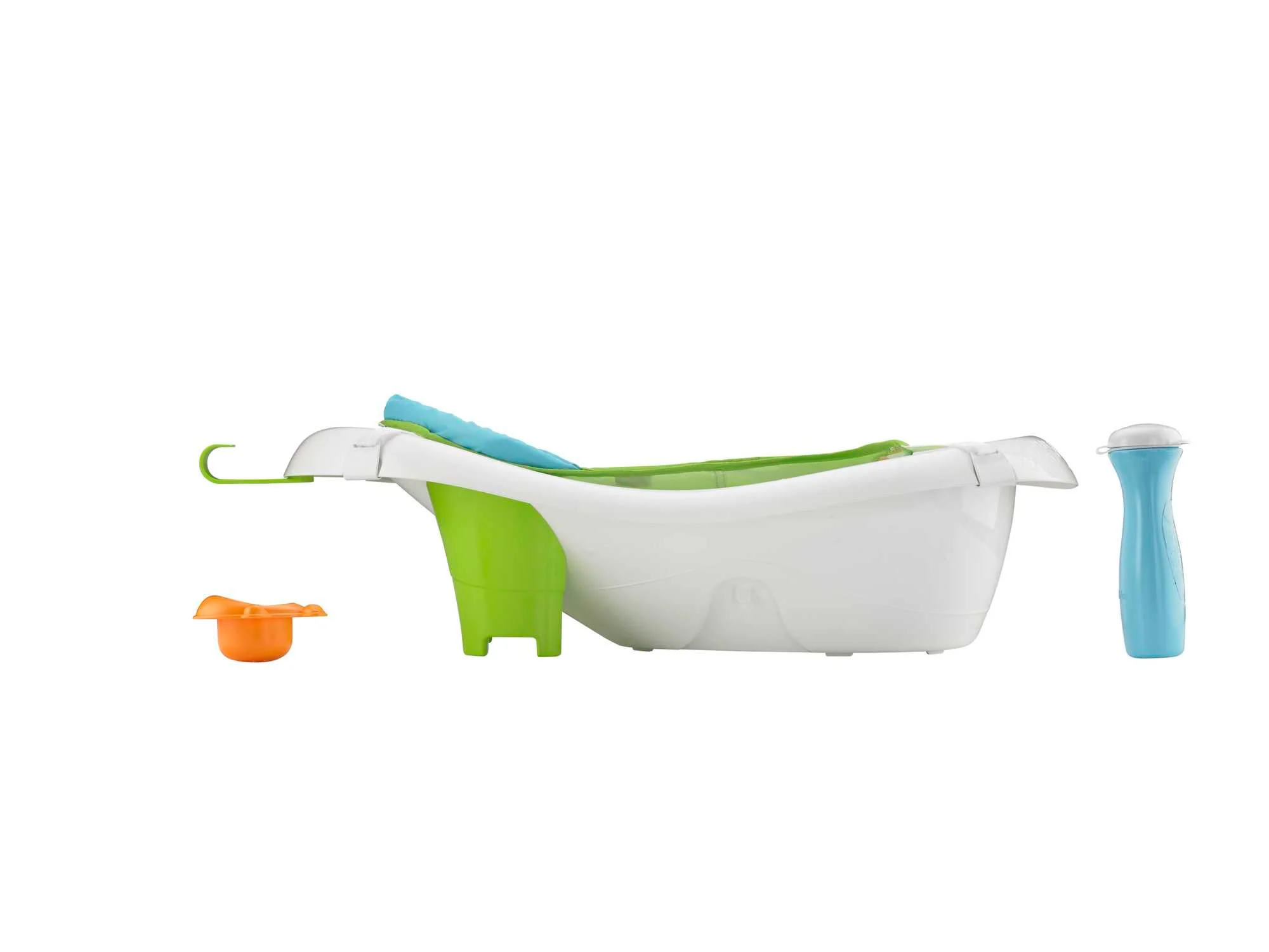 Fisher-Price 4-In-1 Sling ��n Seat Tub Baby To Toddler Bath With 2 Toys, Pacific Pebble