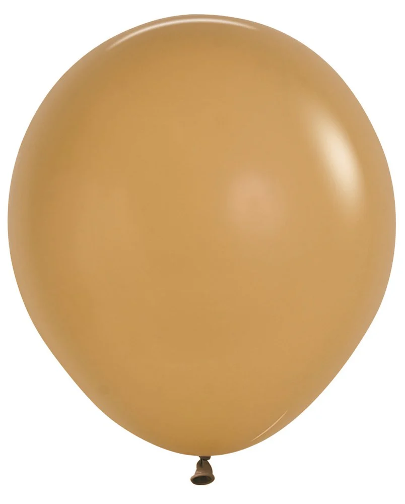 18 inch Sempertex Deluxe Latte Latex Balloons 25ct