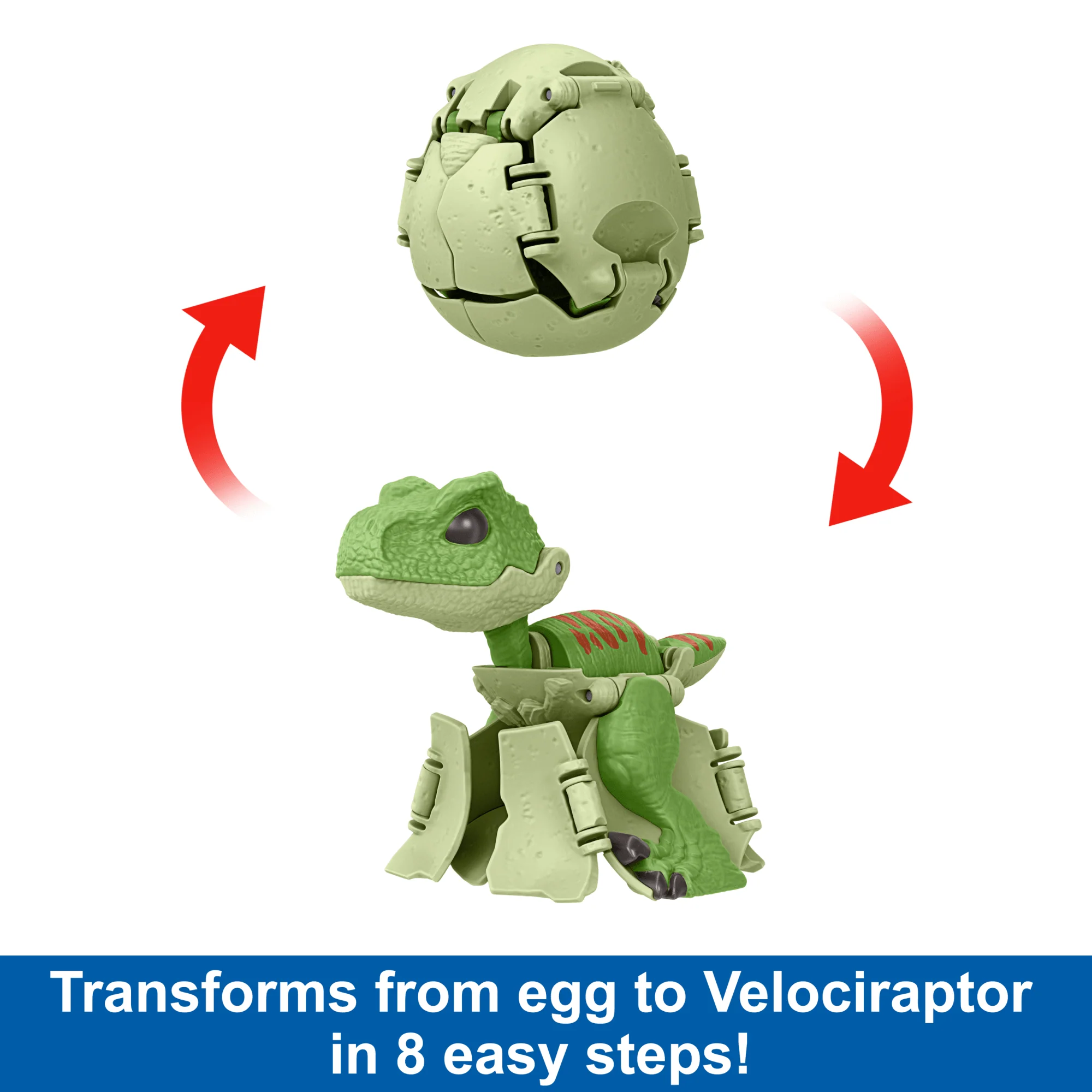 Jurassic World Egg To Dinosaur Transforming Toy, Hidden Hatchers