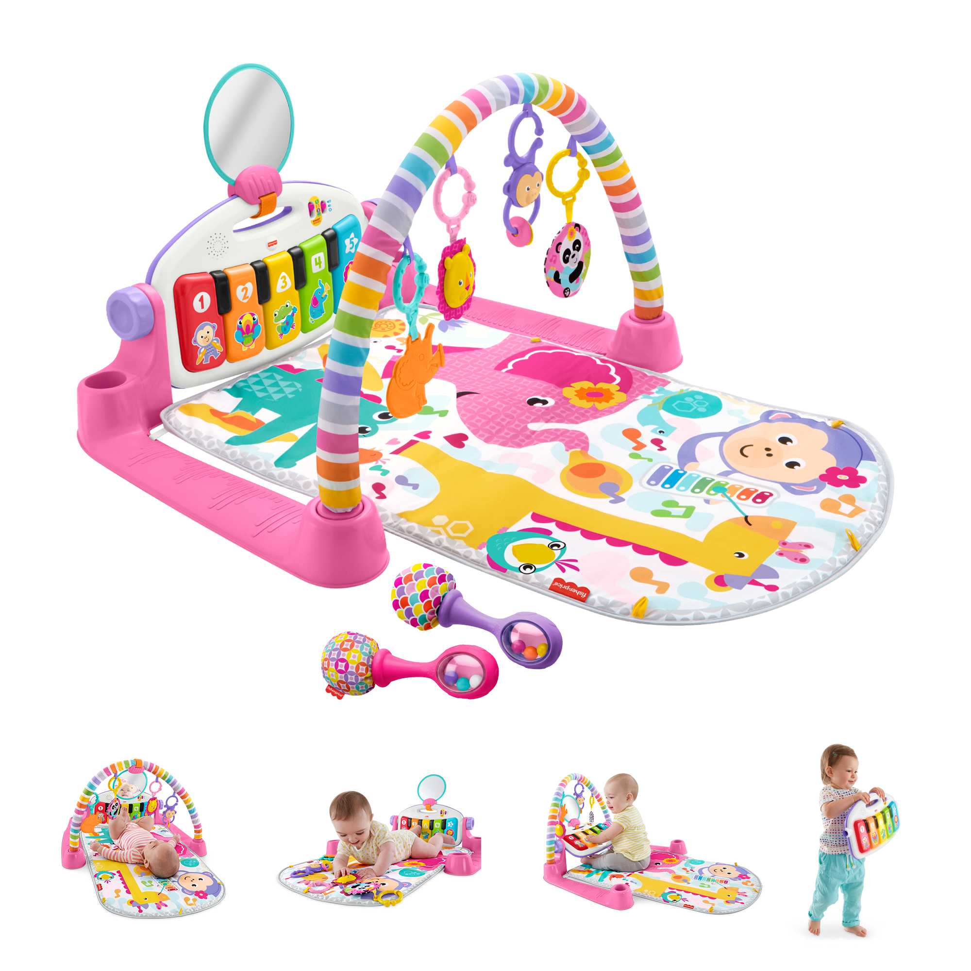 Deluxe Kick & Play Piano Gym & Maracas