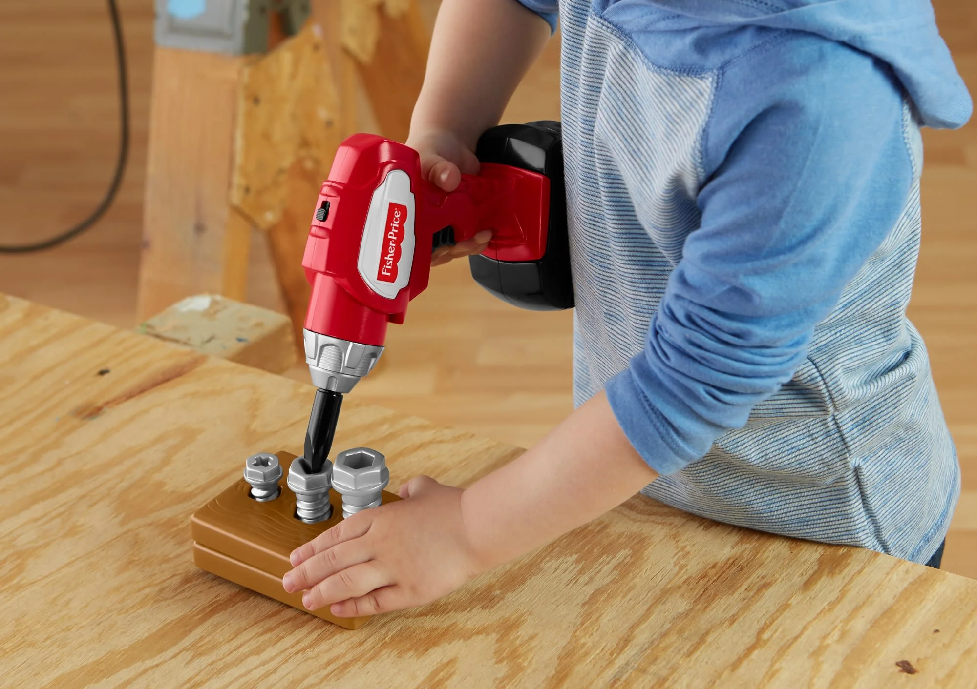 Fisher-Price Drillin' Action Tool Set With Drilling Action Sounds