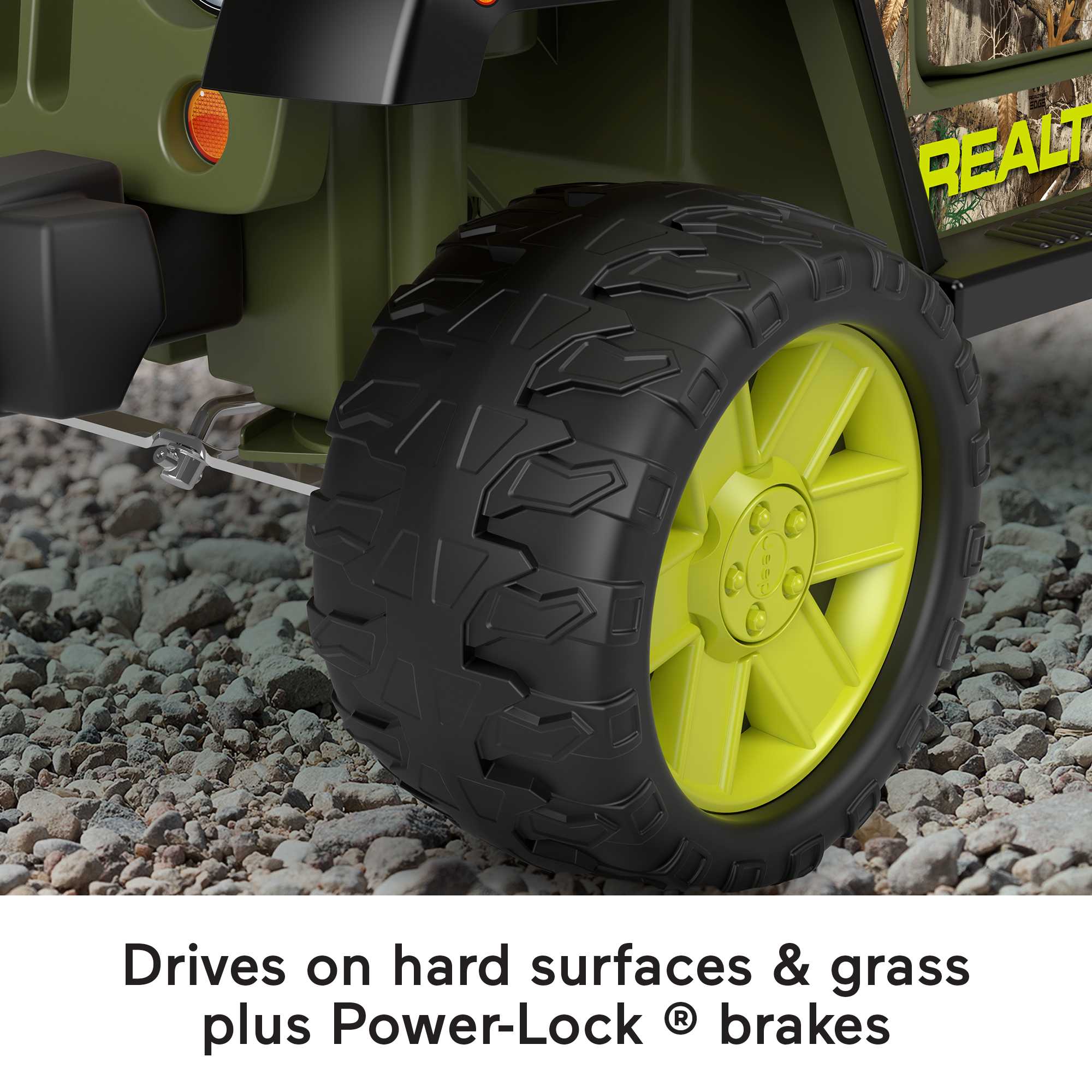 Power Wheels Realtree Jeep Wrangler Battery Powered 12V Ride On Vehicle