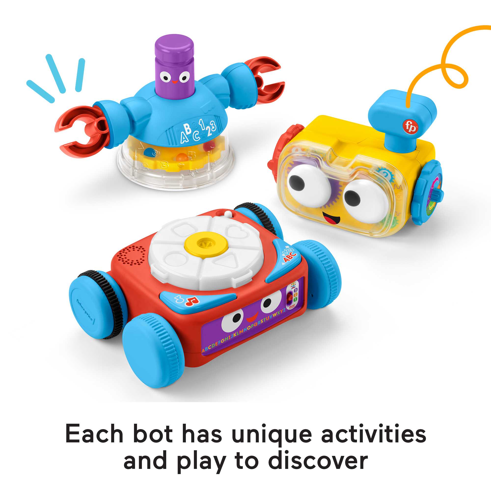 Fisher-Price 4-in-1 Learning Bot interactive Toy Robot For infants Toddlers And Preschool Kids
