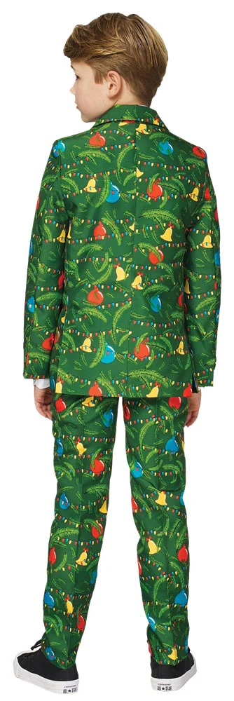 Festive Green Christmas Suit