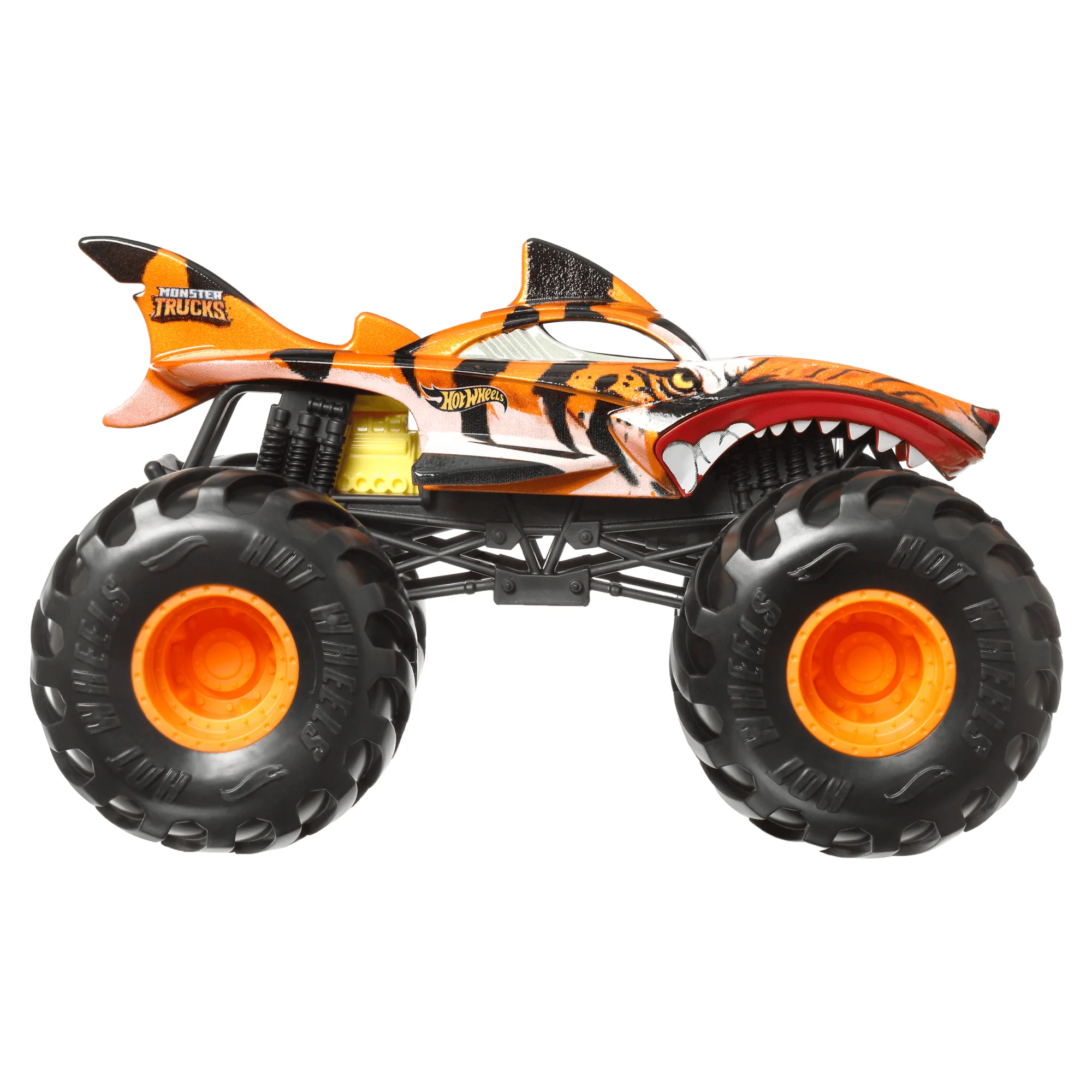 Hot Wheels Monster Trucks Ve��culo de Brinquedo Tiger Shark Escala 1:24