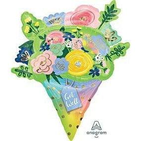 Anagram Get Well Bouquet 35in Foil Balloon