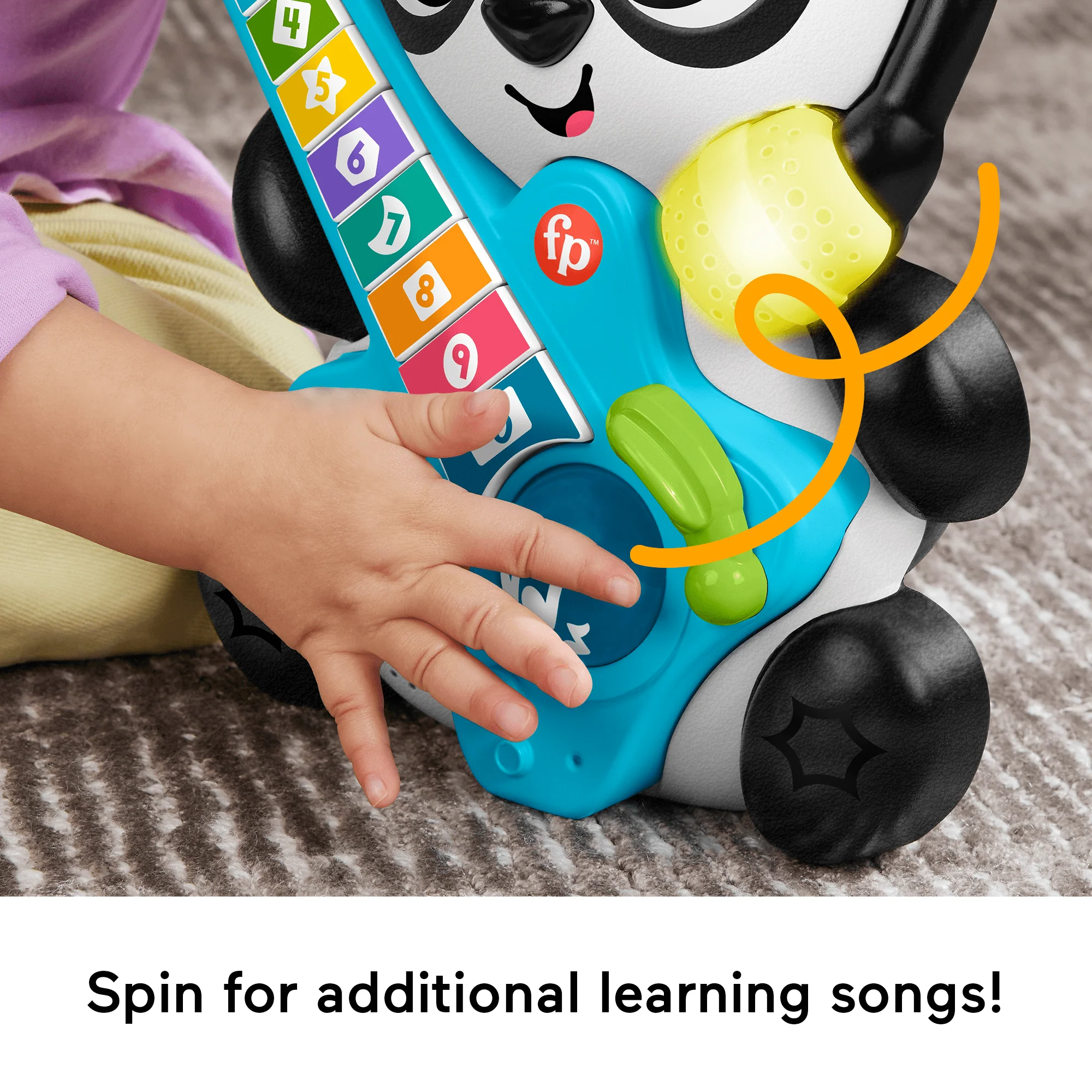 Fisher-Price Link Squad Jam & Count Panda Baby Learning Toy With Music & Lights