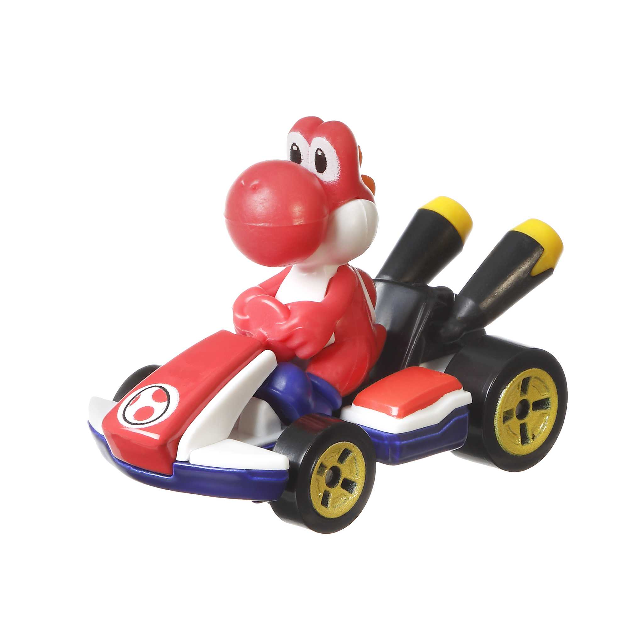 Hot Wheels Mario Kart Red Yoshi Standard Kart Vehicle