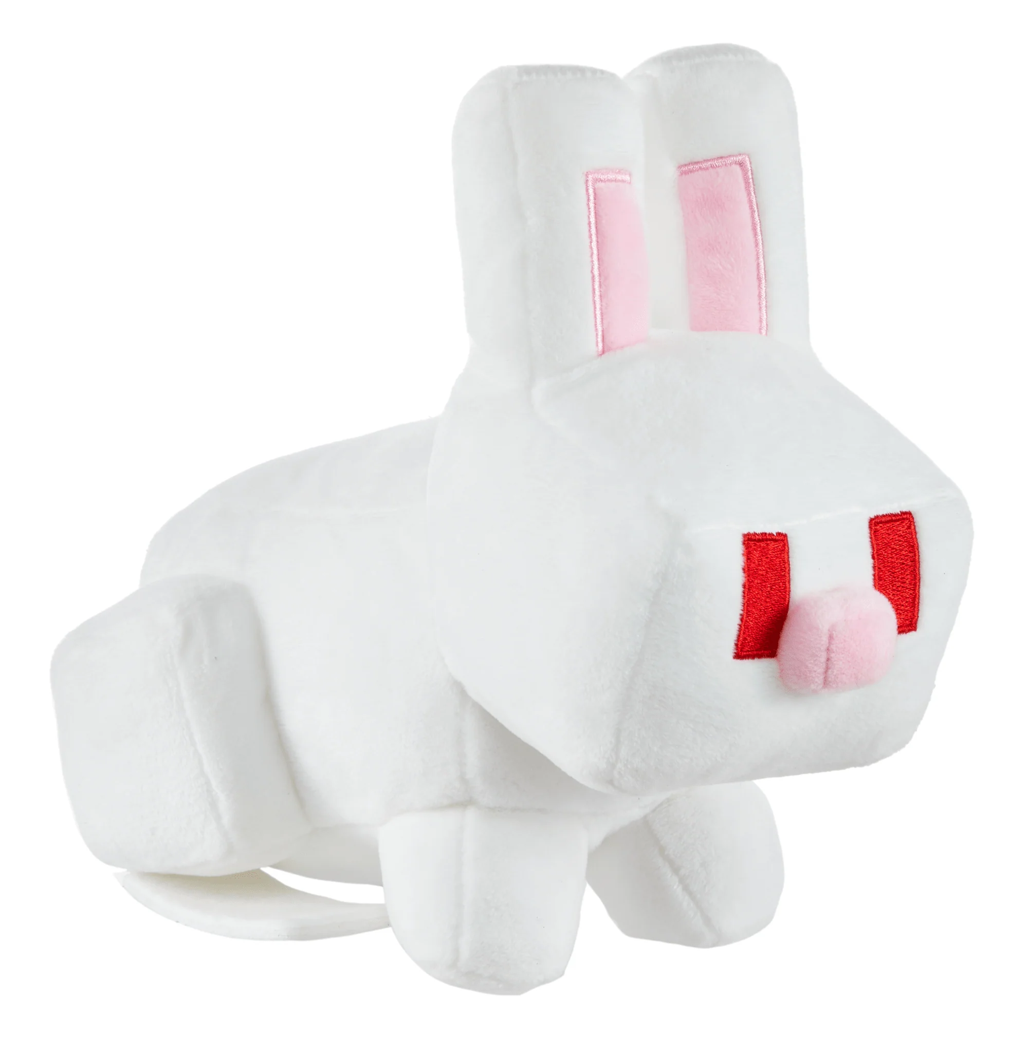 Minecraft Plush White Rabbit Toy, 8-Inch Collectible Soft Doll Inspired By Video Game Character