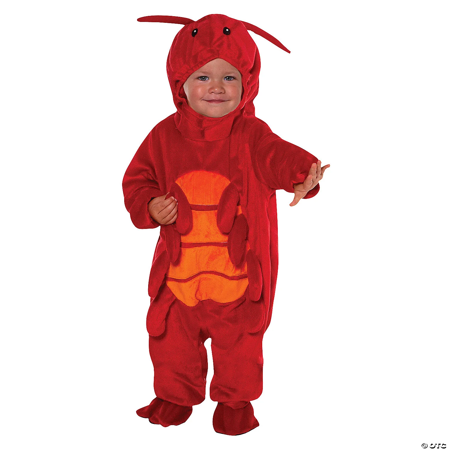 Toddler Happy Hoodie Lobster Costume - Dive Into Fun! e?|?e???