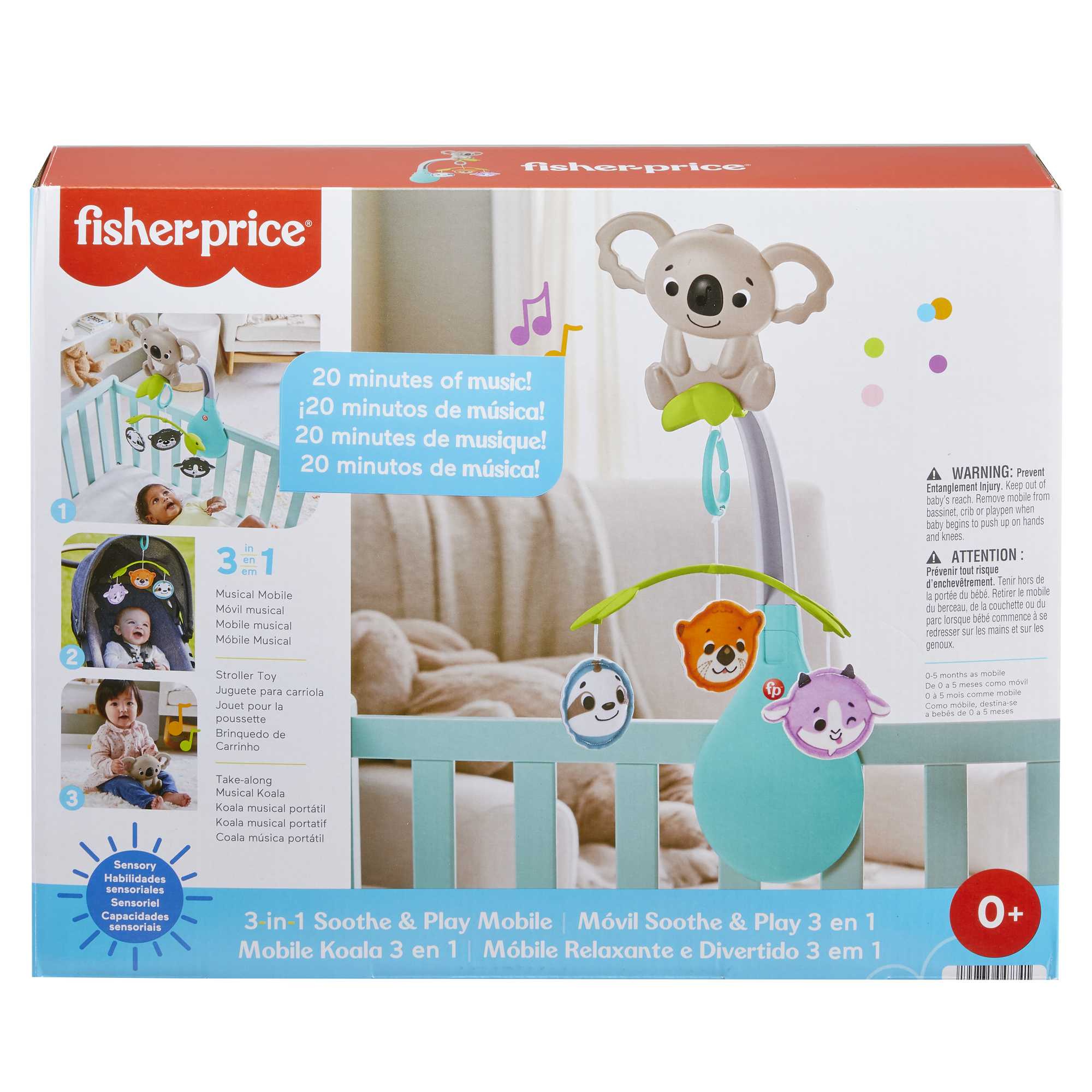 Fisher-Price3-in-1 Soothe & Play Mobilecrib Stroller Toy