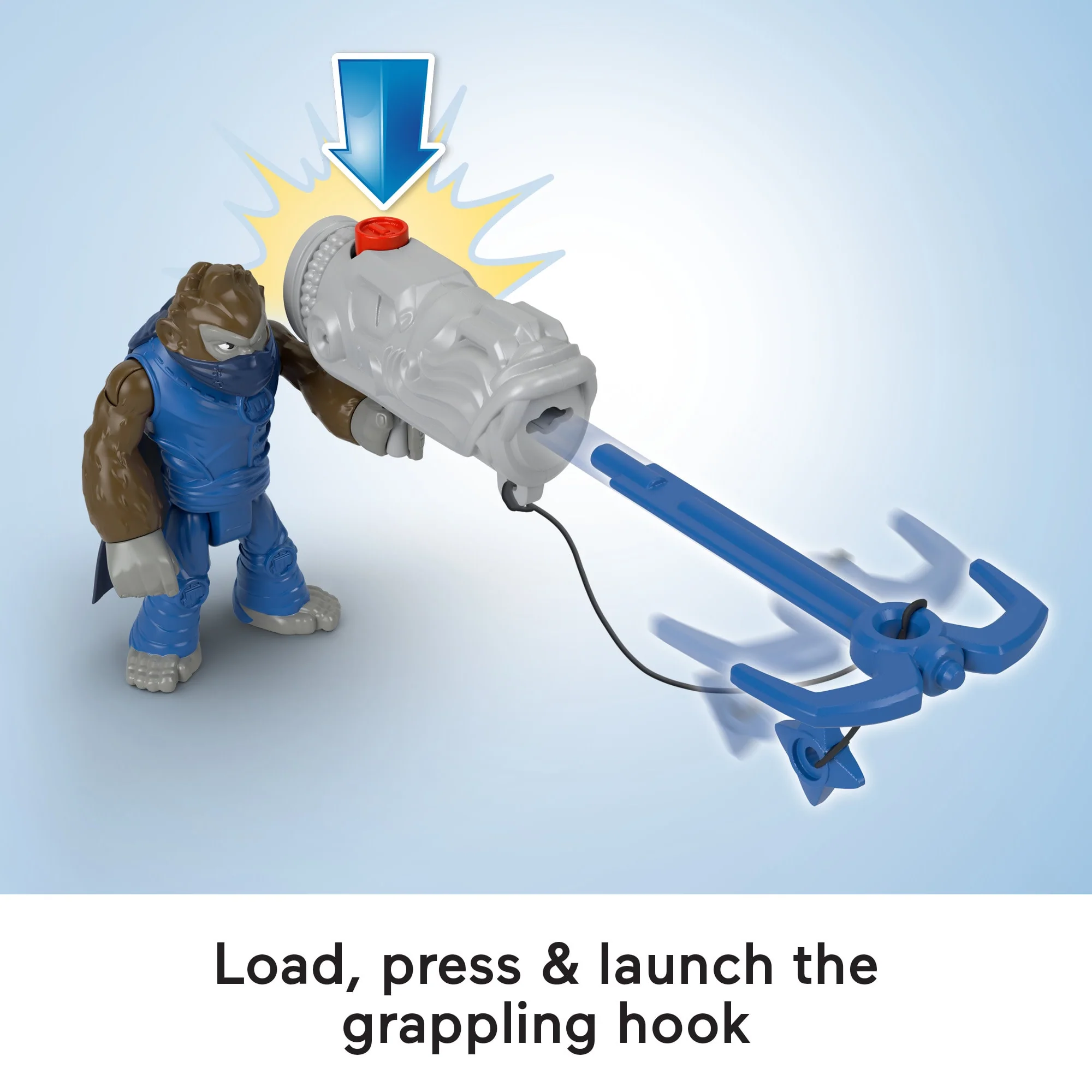 Imaginext Boss Level Gorilla vs Monkey Army Action Figure Set With Accessories, 9-Pack