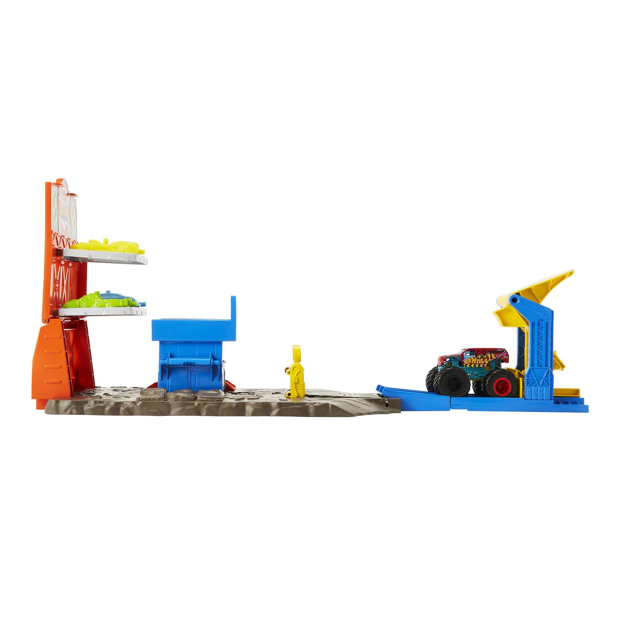Hot Wheels Monster Trucks Pista de Juguete Estaci��n de Explosiones