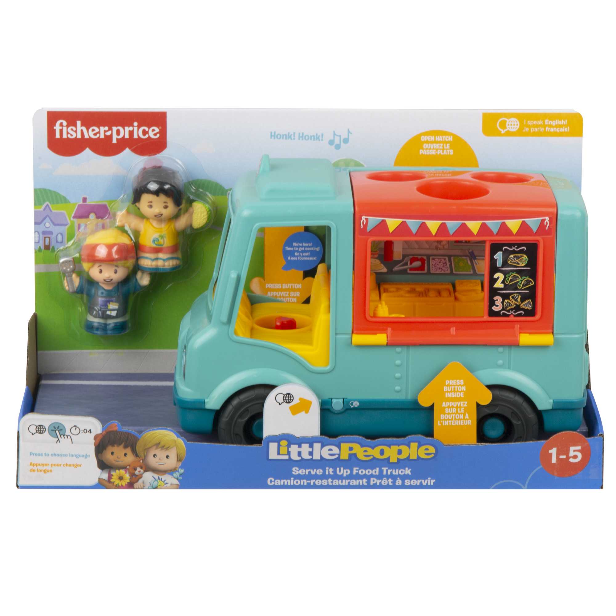 Fisher-Price Little People Serve It Up Food Truck - English & French Version