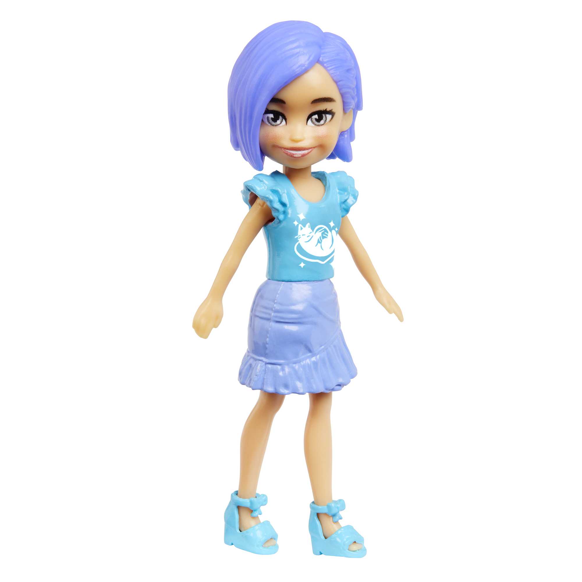 Polly Pocket Style Spinner Fashion Closet Playset With Bella Doll And Cat Theme, Fashion Tube Collection