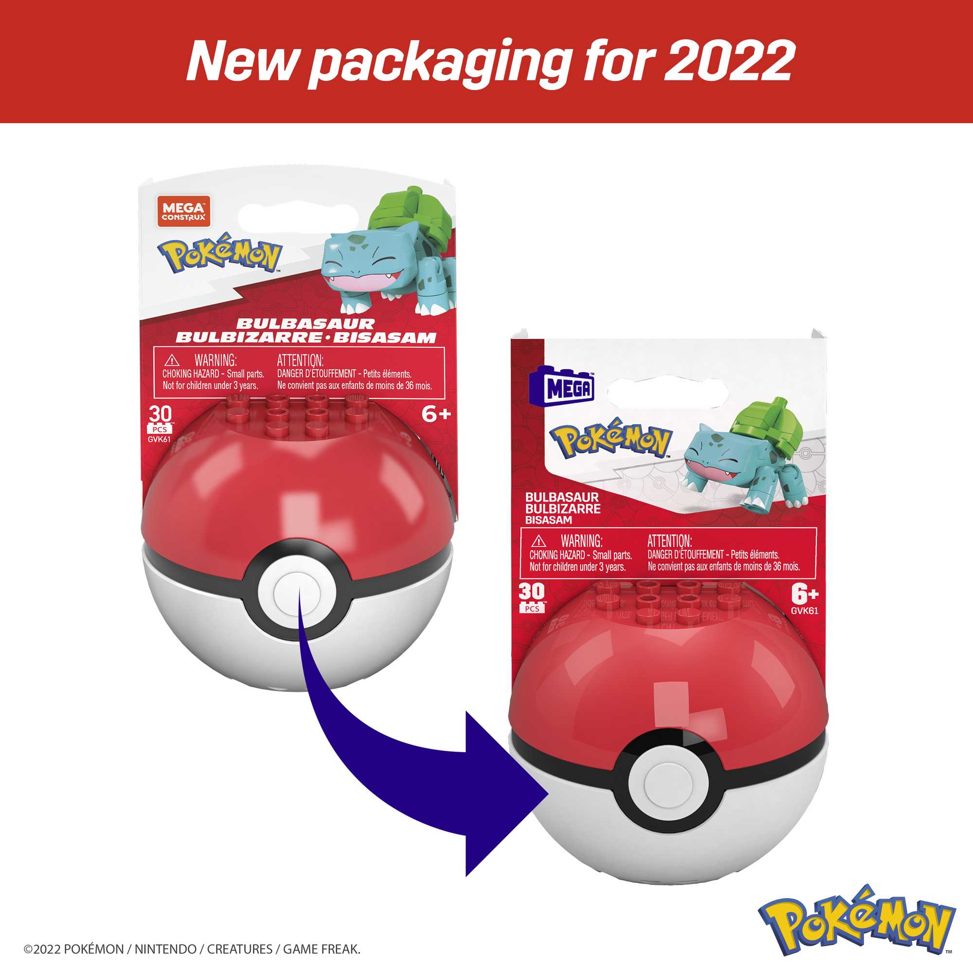 MEGA Pokemon Bulbasaur Construction Set, Building Toys For Kids