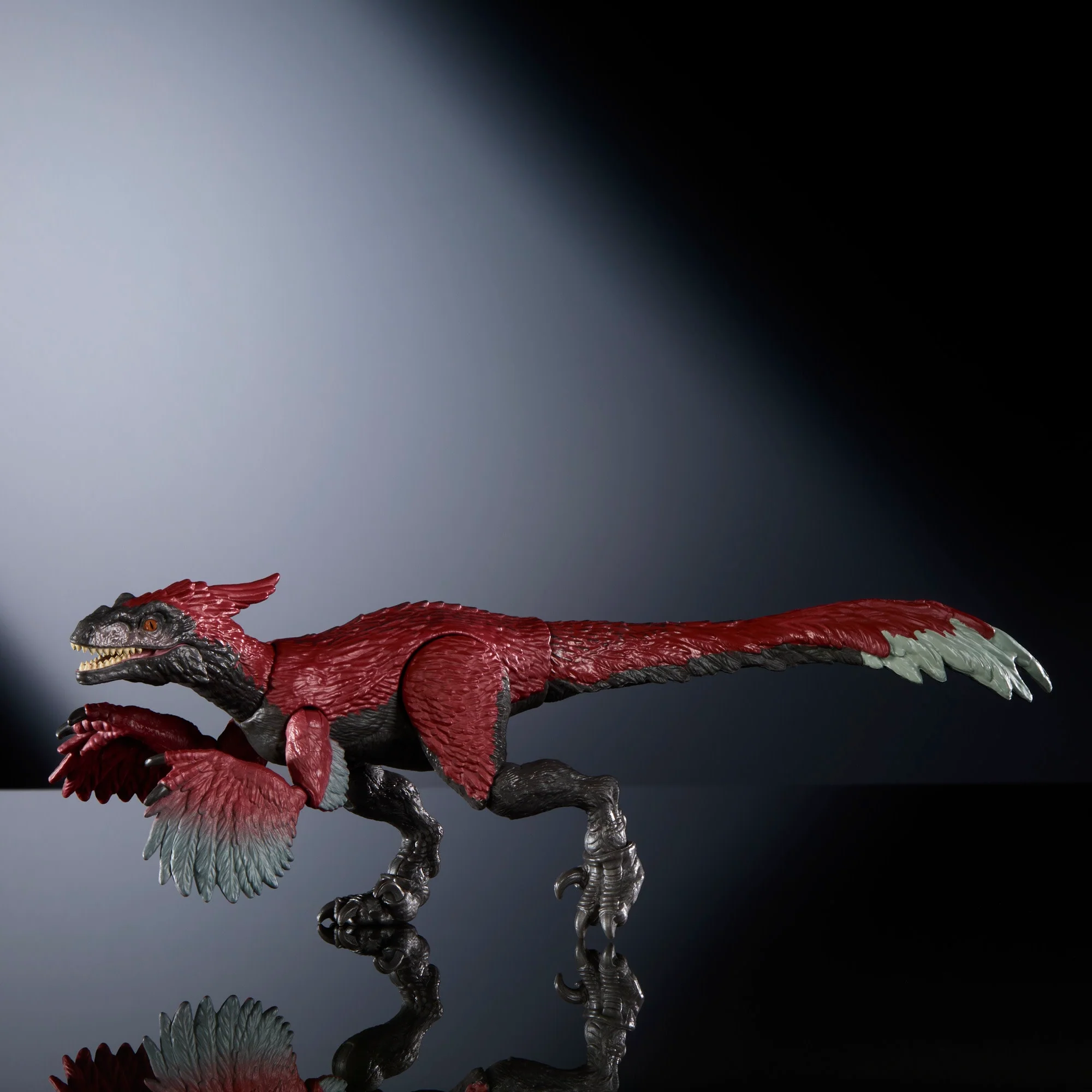 Jurassic World Hammond Collection Pyroraptor Dinosaur Action Figure With 14 Articulations