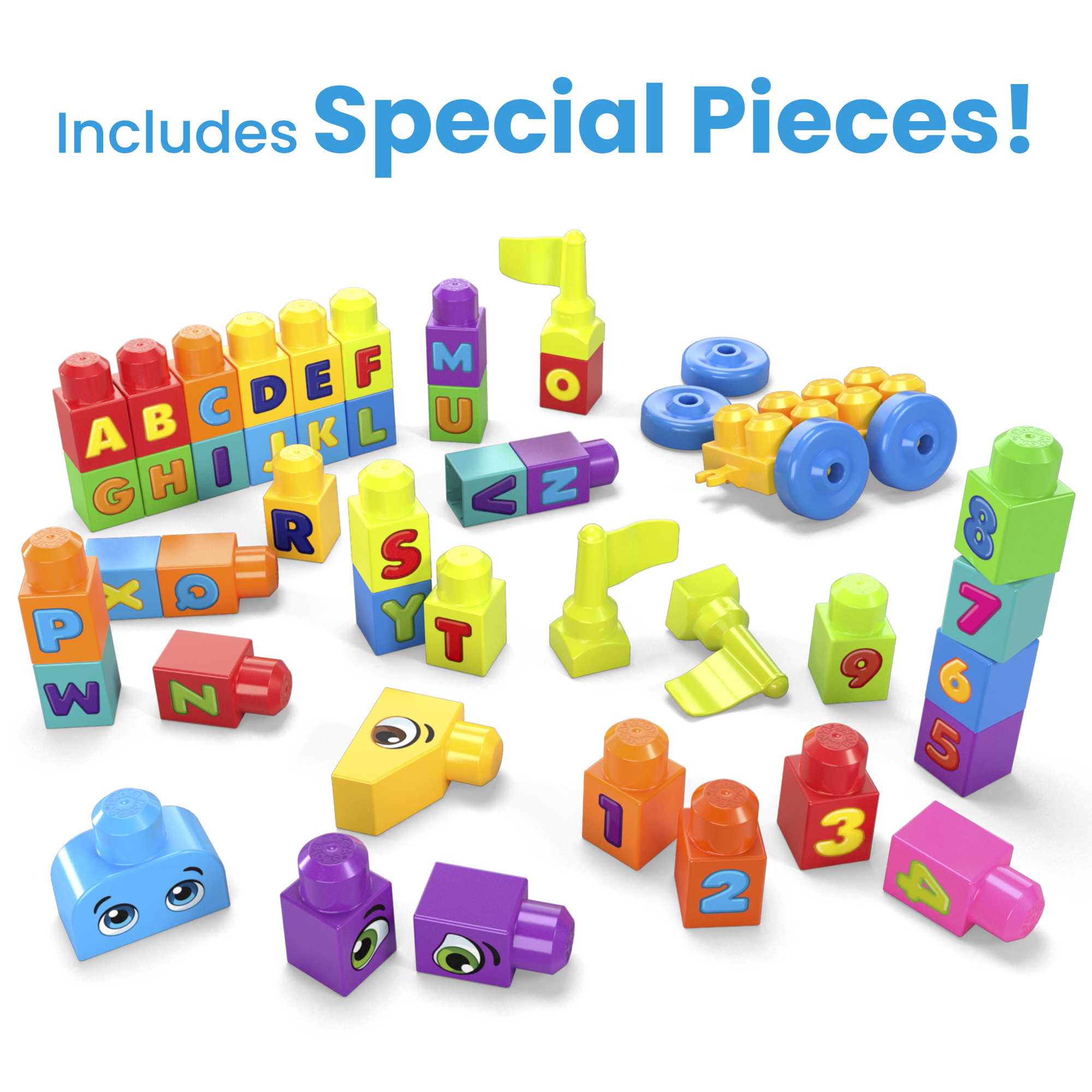 MEGA BLOKS Toy Blocks Even Bigger Building Bag With Storage (300 Pieces) For Toddler