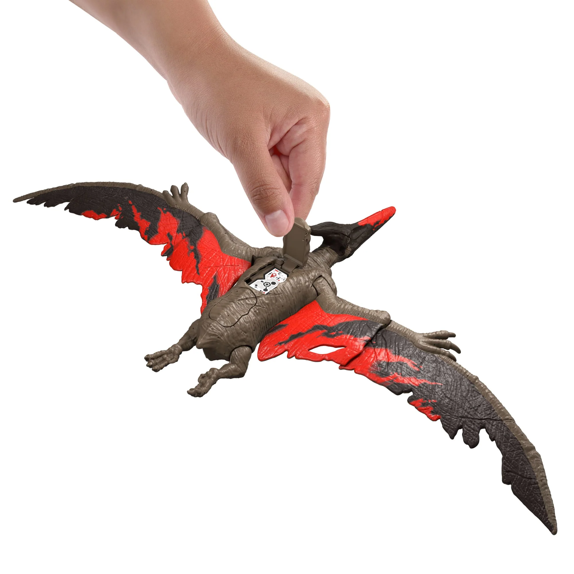 Jurassic World Chaos Theory Wild Roar Pteranodon Action Figure, Strike Attack & Sound Dinosaur Toy