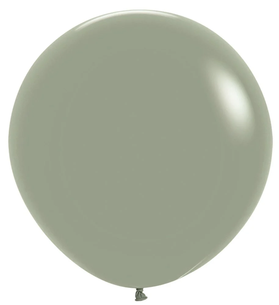 24 inch Sempertex Pastel Dusk Laurel Green Latex Balloons 10ct