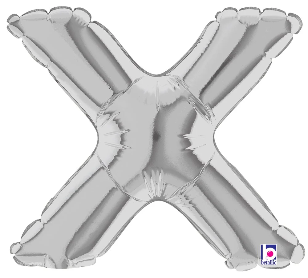Betallic X Silver 7 inch Air-Filled Shape 1ct