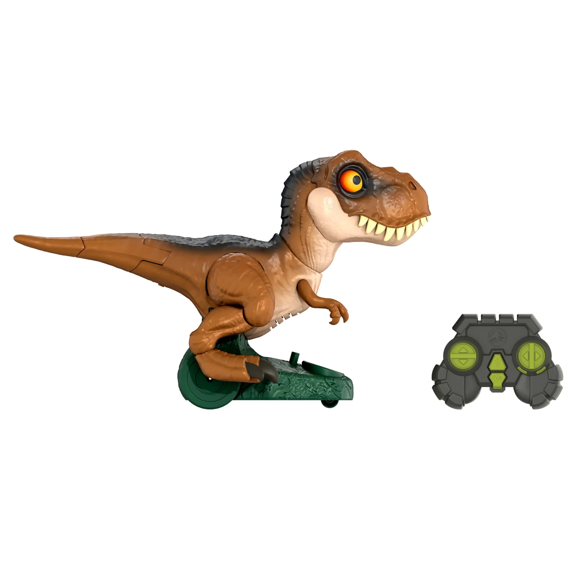 Jurassic World Roarin�� Frenzy T Rex RC Toy, Motorized Remote Control Tyrannosaurus Rex Dinosaur