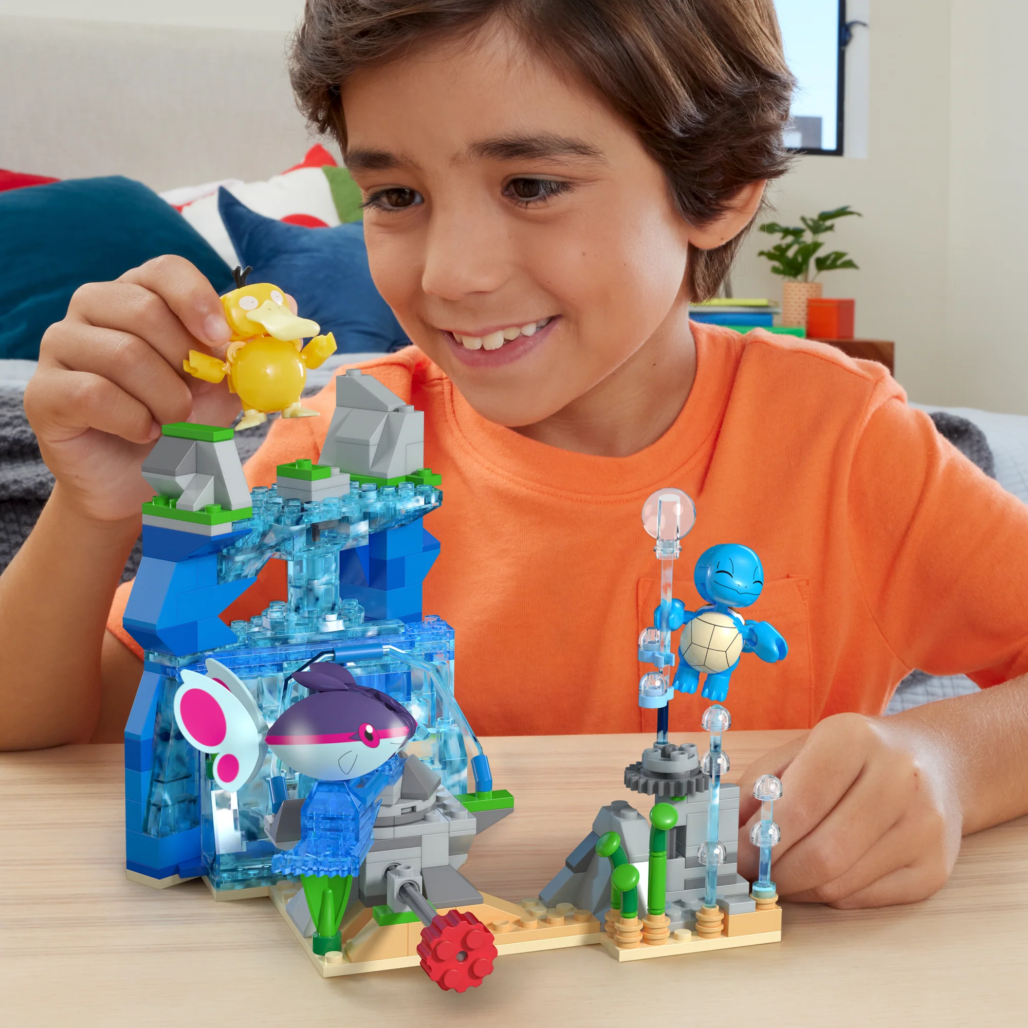 MEGA Pok��mon Aquatic Adventure Building Toy Kit, With 3 Action Figures (319 Pieces) For Kids