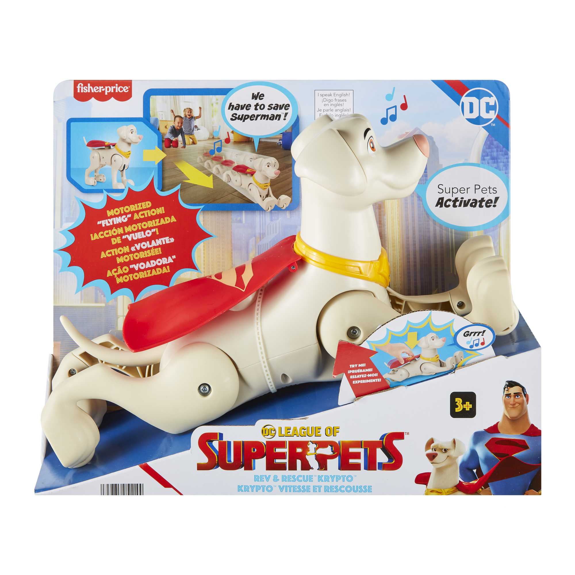 Fisher-Price DC League Of Super-Pets Rev & Rescue Krypto