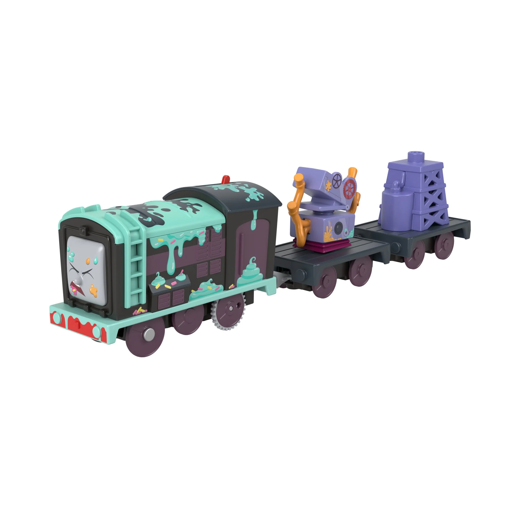 Thomas & Friends Frosting Diesel Motorized Toy Train Engine & Cargo For Preschool Kids
